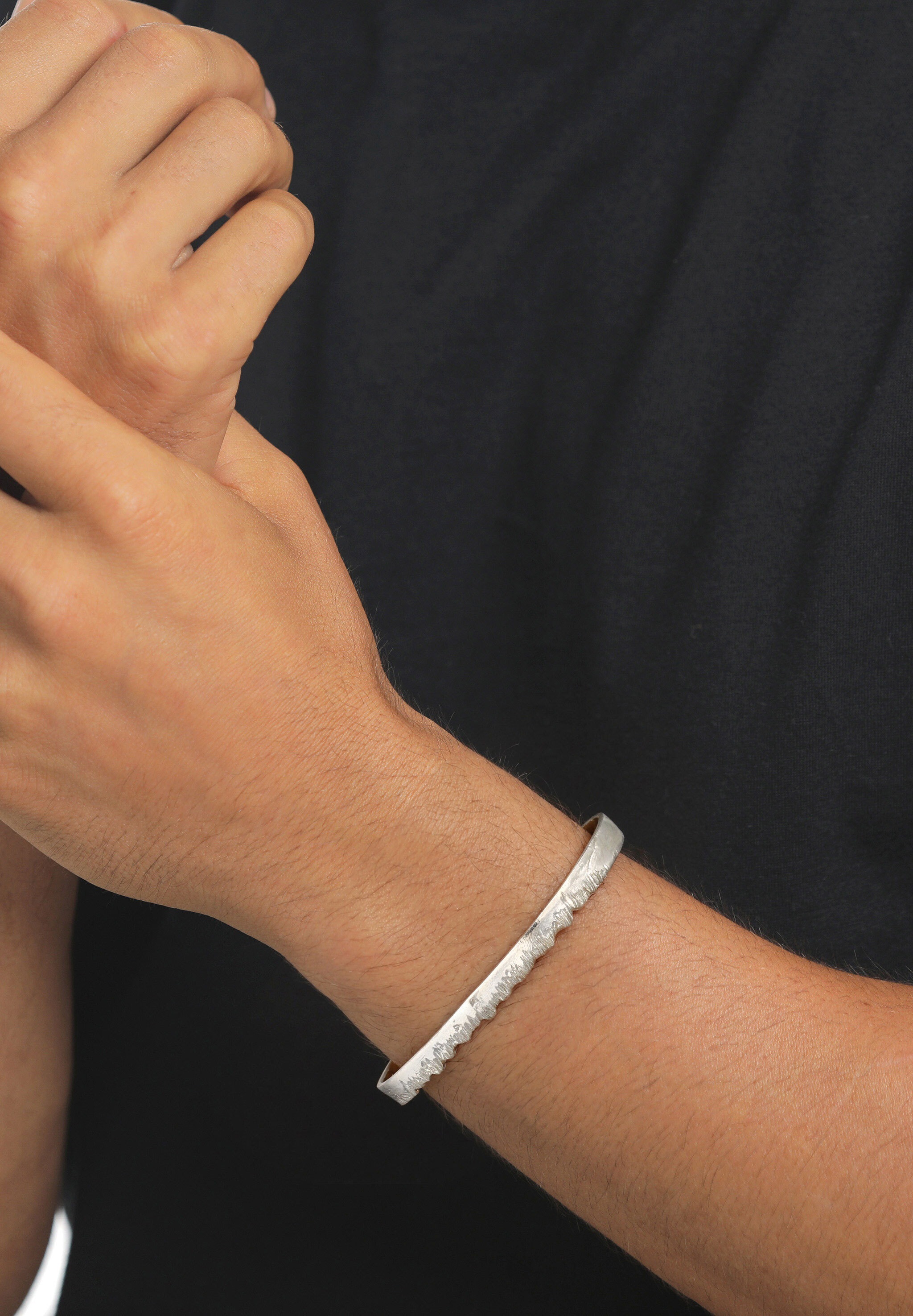 Kuzzoi »Armband Armreif Organic Vintage 925 Sterling Silber«
