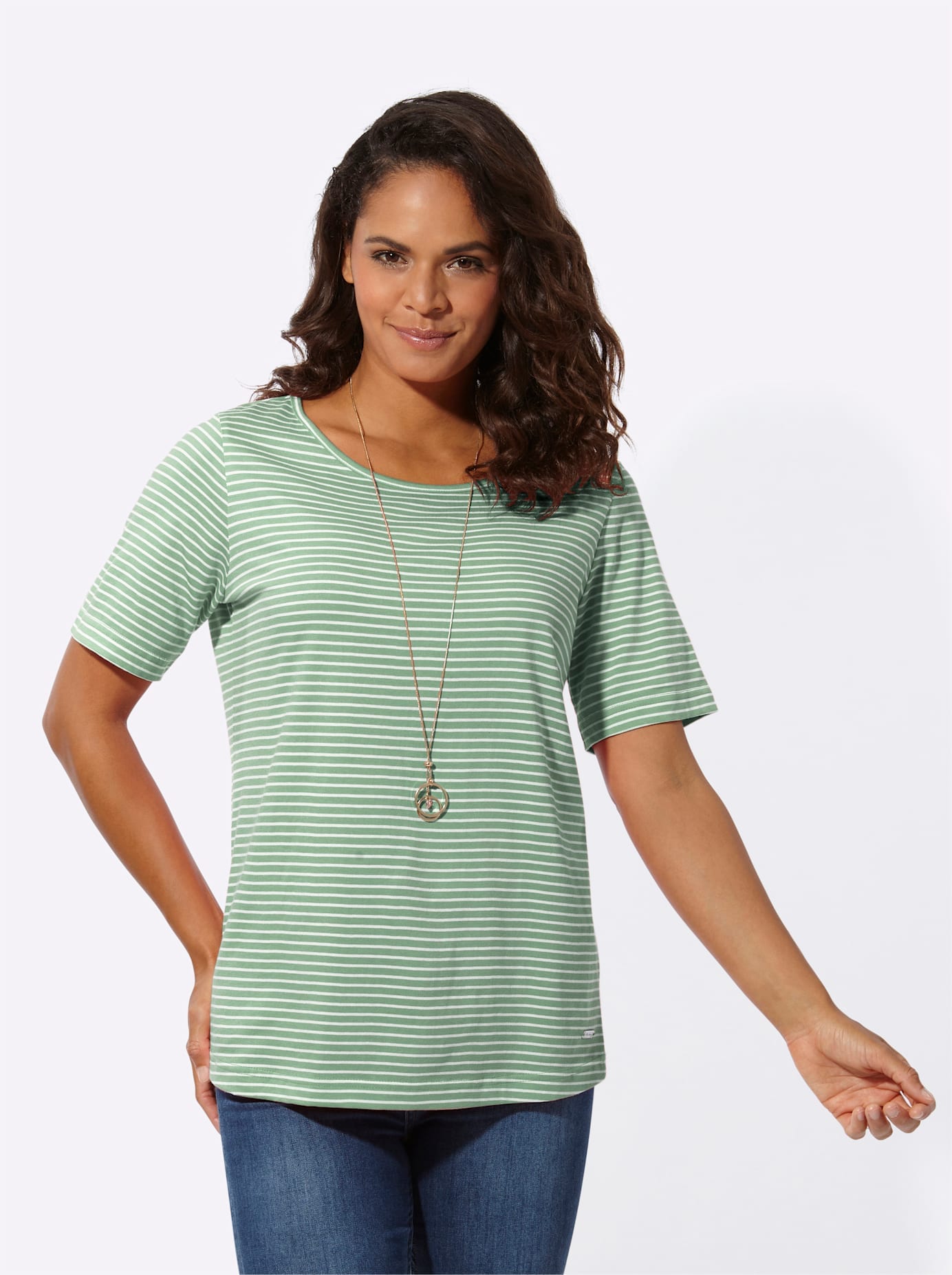 Casual Looks Kurzarmshirt »Ringelshirt« 1 Stk. tlg.