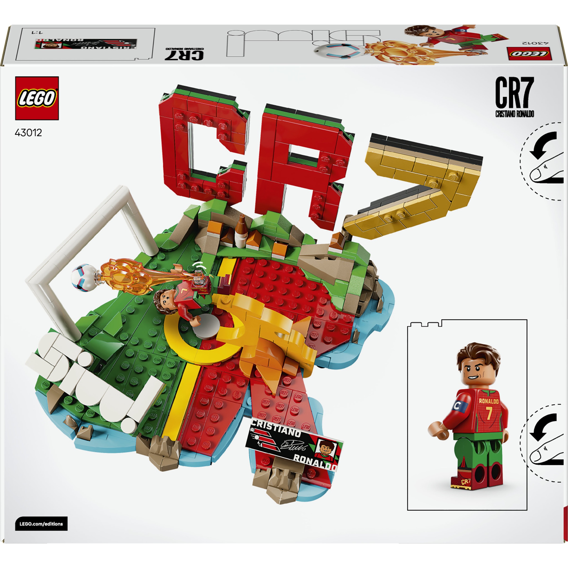 LEGO® Konstruktionsspielsteine »Cristiano Ronaldo – Fußball-Highlights (43012), LEGO Editions Football«