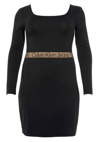 Calvin Klein Jeans Plus Jerseykleid »PLUS LOGO WAISTBAND MILANO DRESS«, (Packung), mit... kaufen