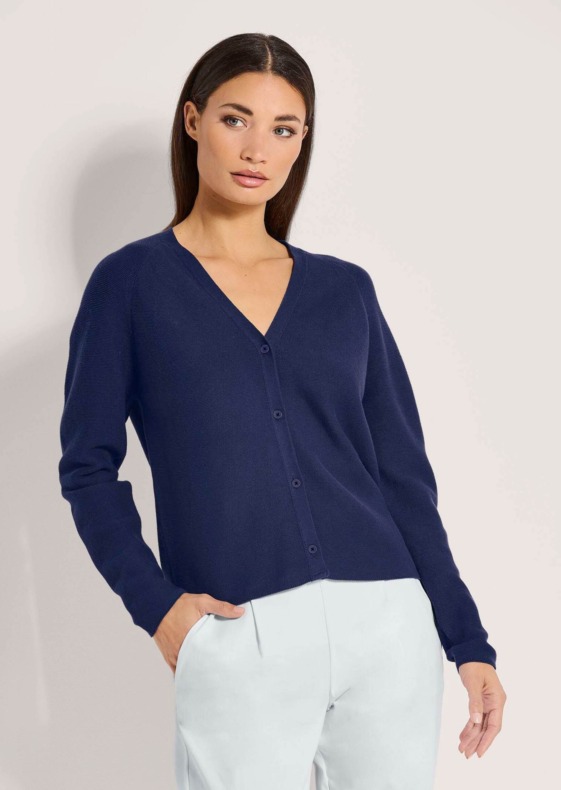 MADELEINE Strickjacke »Strickjacke Strickjacke mit V-Ausschnitt«