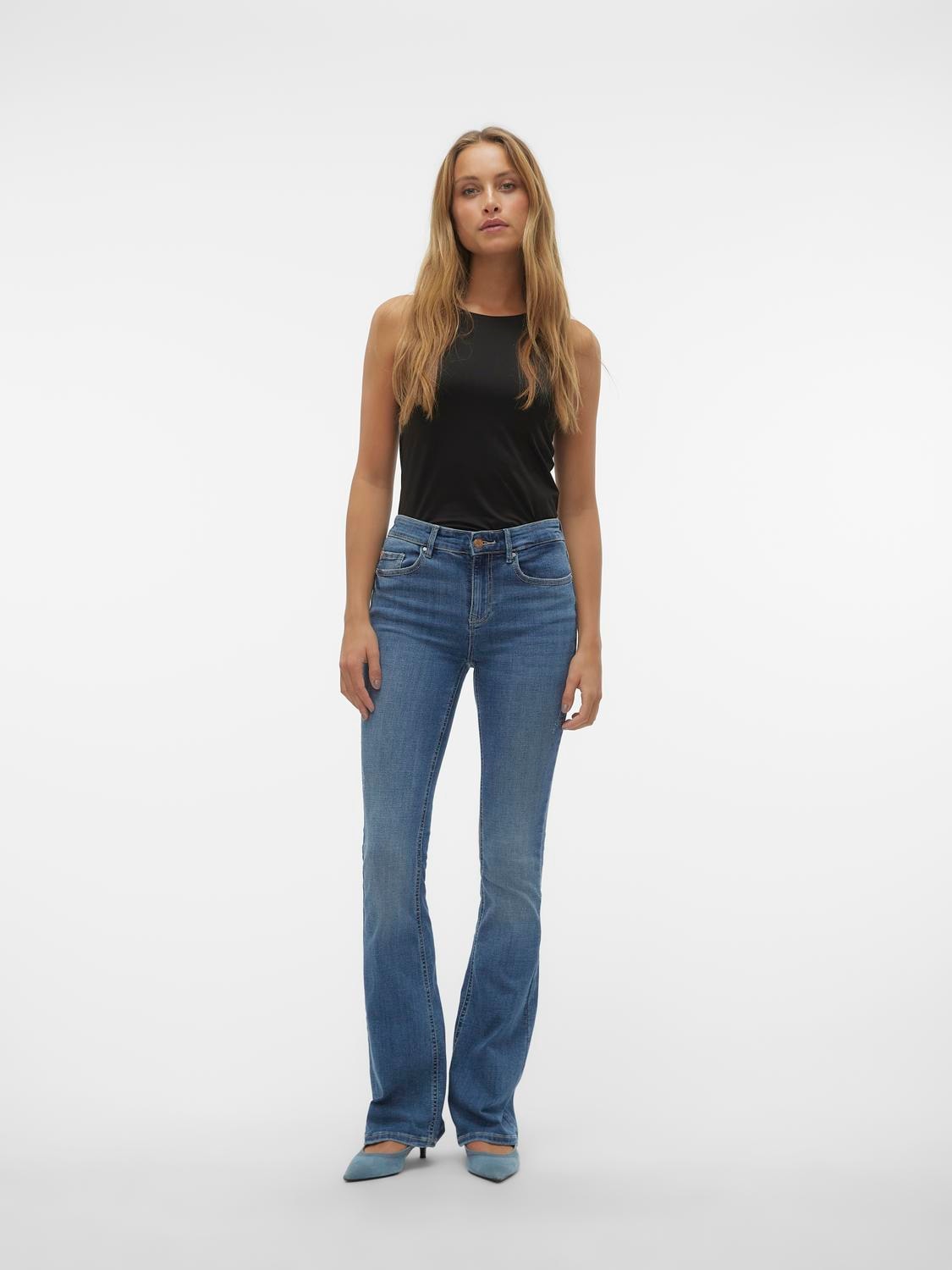 Vero Moda Bootcut-Jeans »VMFLASH MR FLARED JEANS LI347 GA NOOS«