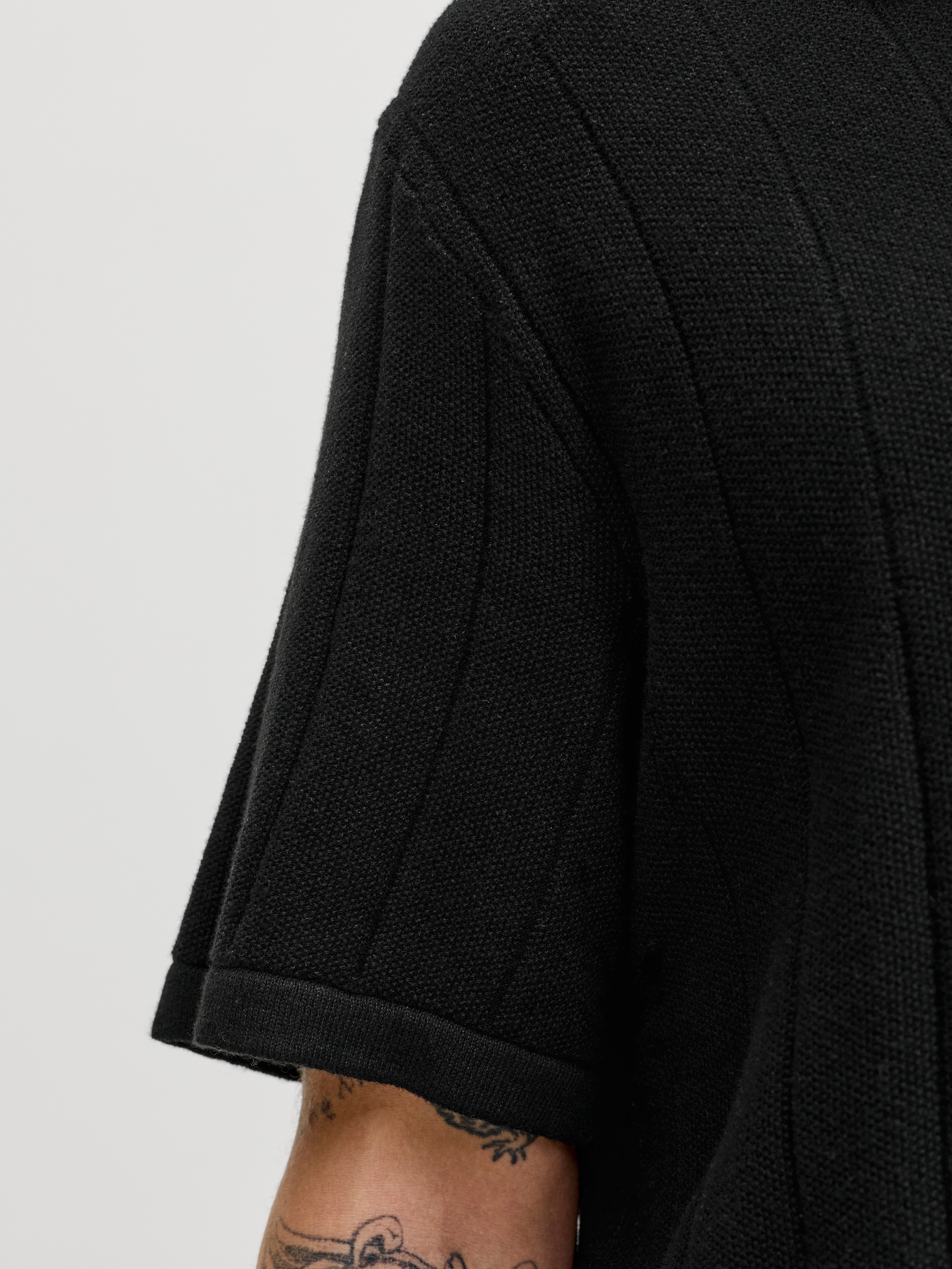 Jack & Jones Polokragenpullover »JJEBRADLEY KNIT SPLIT NECK SS SN« Baumwolle