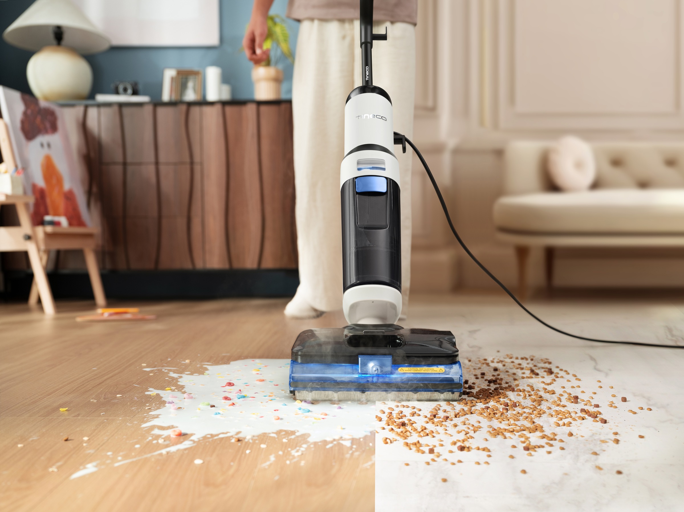 Tineco Nass-Trocken-Sauger »FLOOR ONE S6 Stretch Steam Plus Dampfreiniger« mit 160° Grad hygienischer Dampfreinigung, für Flecken und Tierhaare