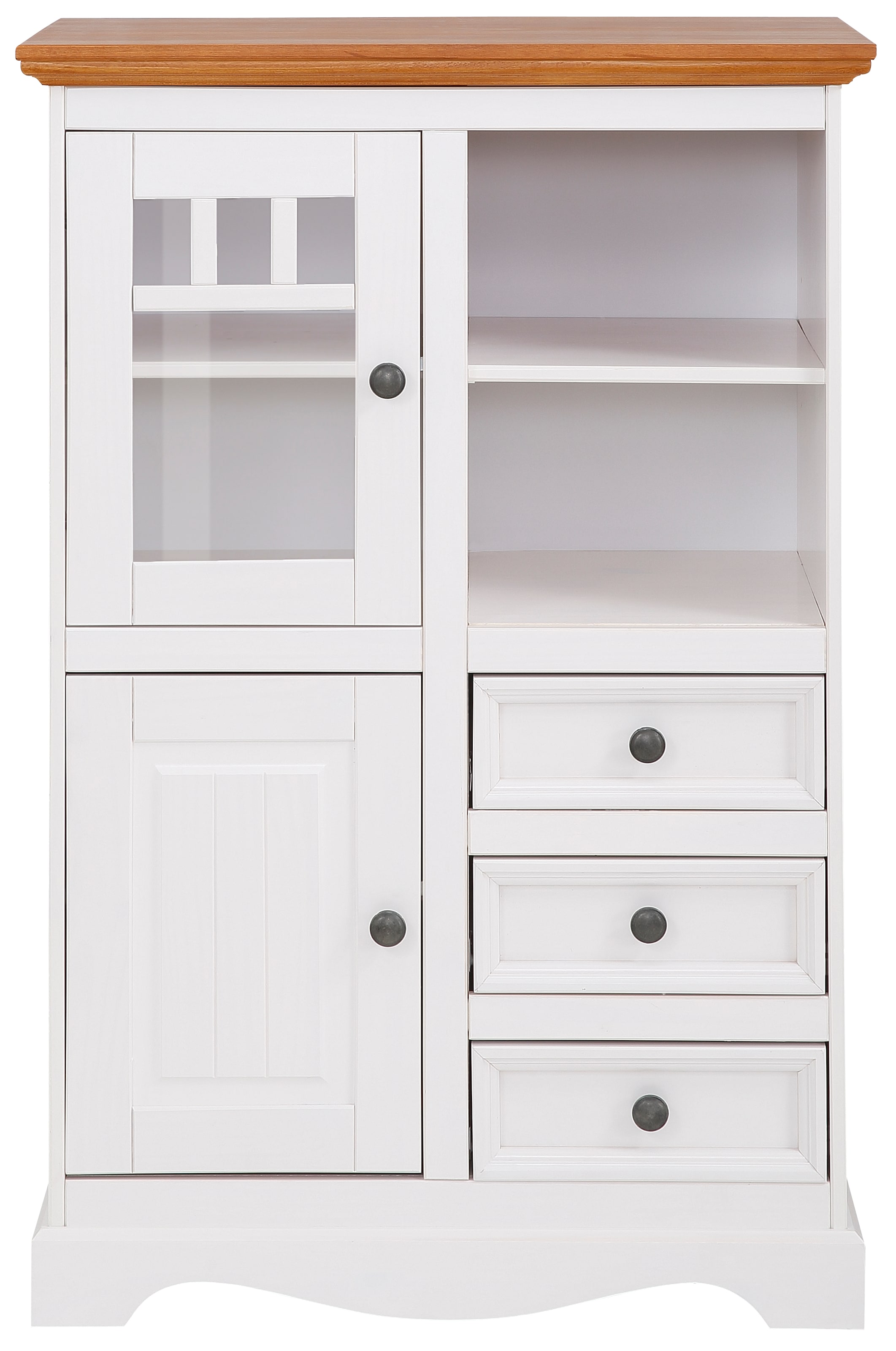 Home affaire Highboard »Melissa«, Vitrine, Breite 80 cm