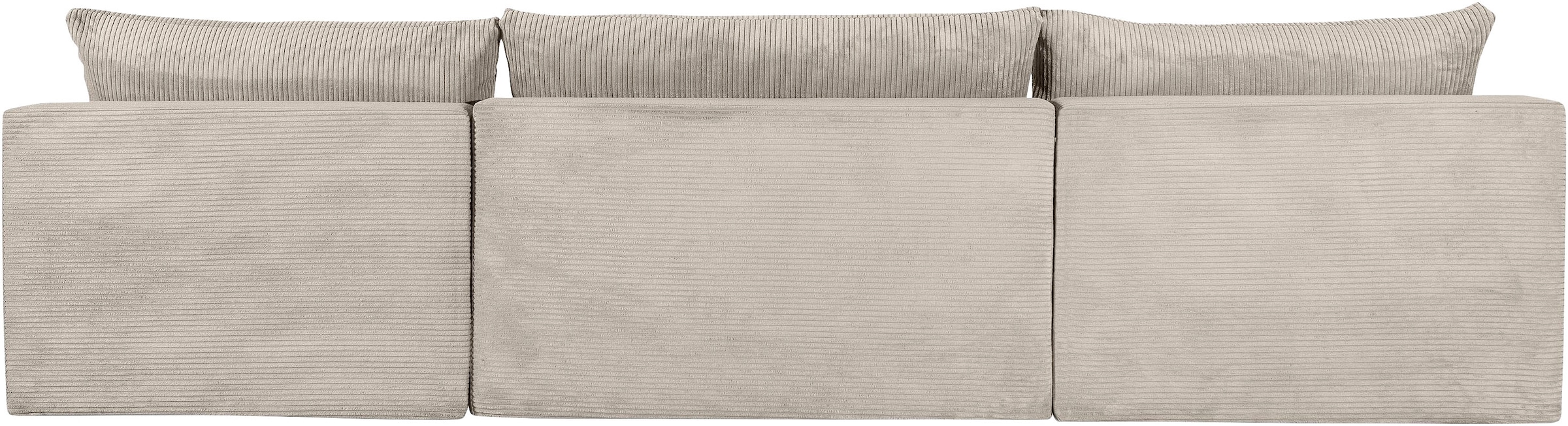 COLLECTION AB Wohnlandschaft »Josy U-Form, B: 307 cm«, mit Bettfunktion & Bettkasten, Federkern