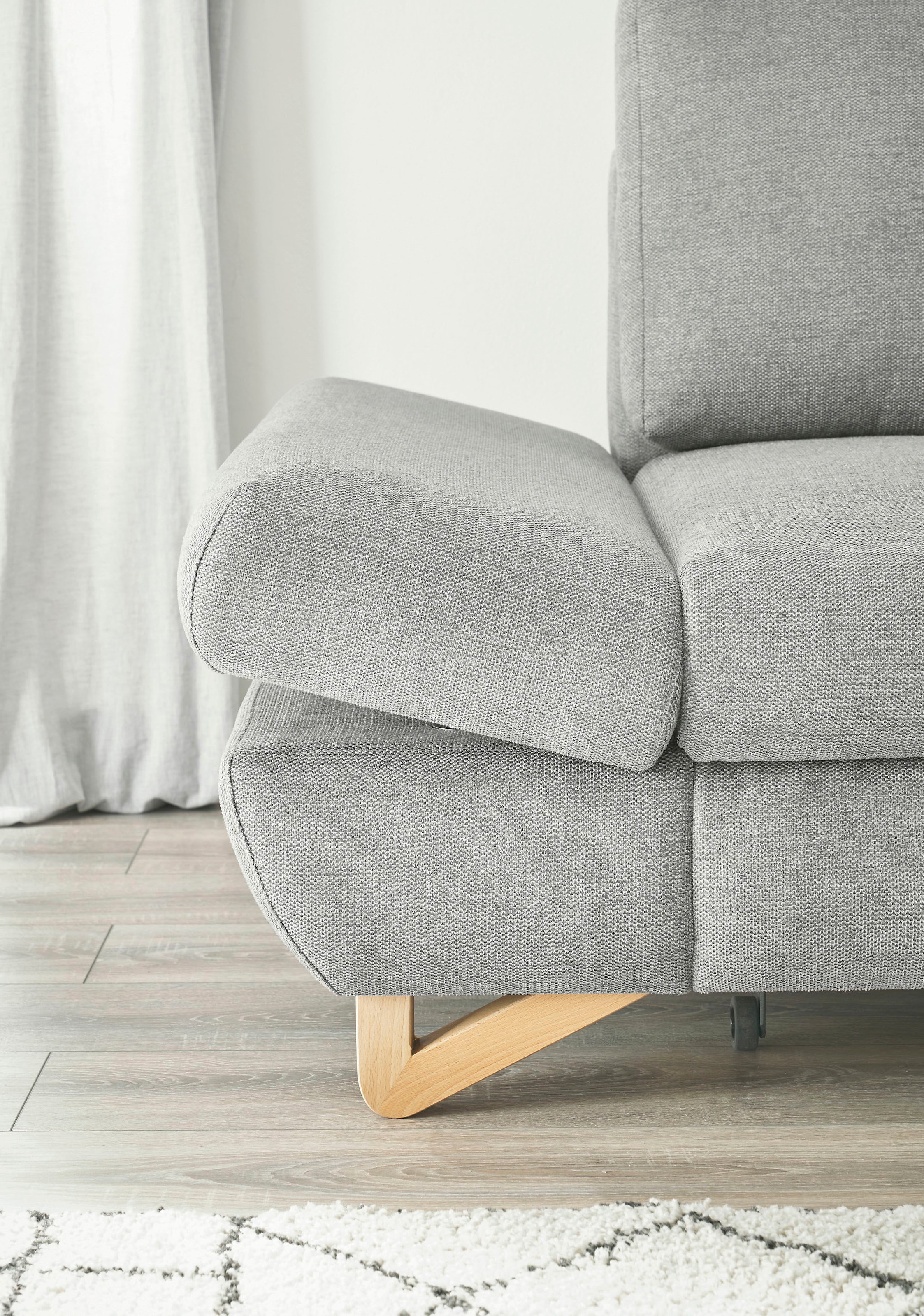 INOSIGN Ecksofa »City/Giron, L-Form,«, verstellbare Armlehnen mit Rasterfunktion