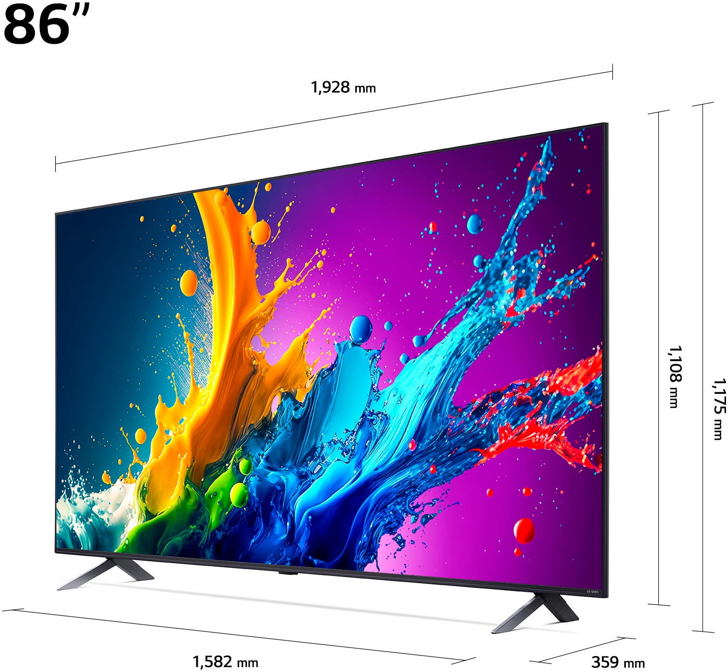 LG QNED-Fernseher »86QNED80T6A«, 4K Ultra HD, Smart-TV