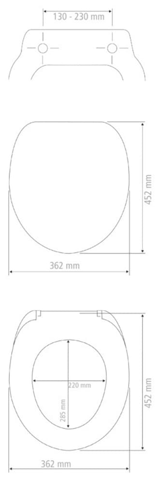 WENKO WC-Sitz »Sedilo matt Schwarz« 1 Stk. tlg. aus Duroplast, mit Absenkautomatik