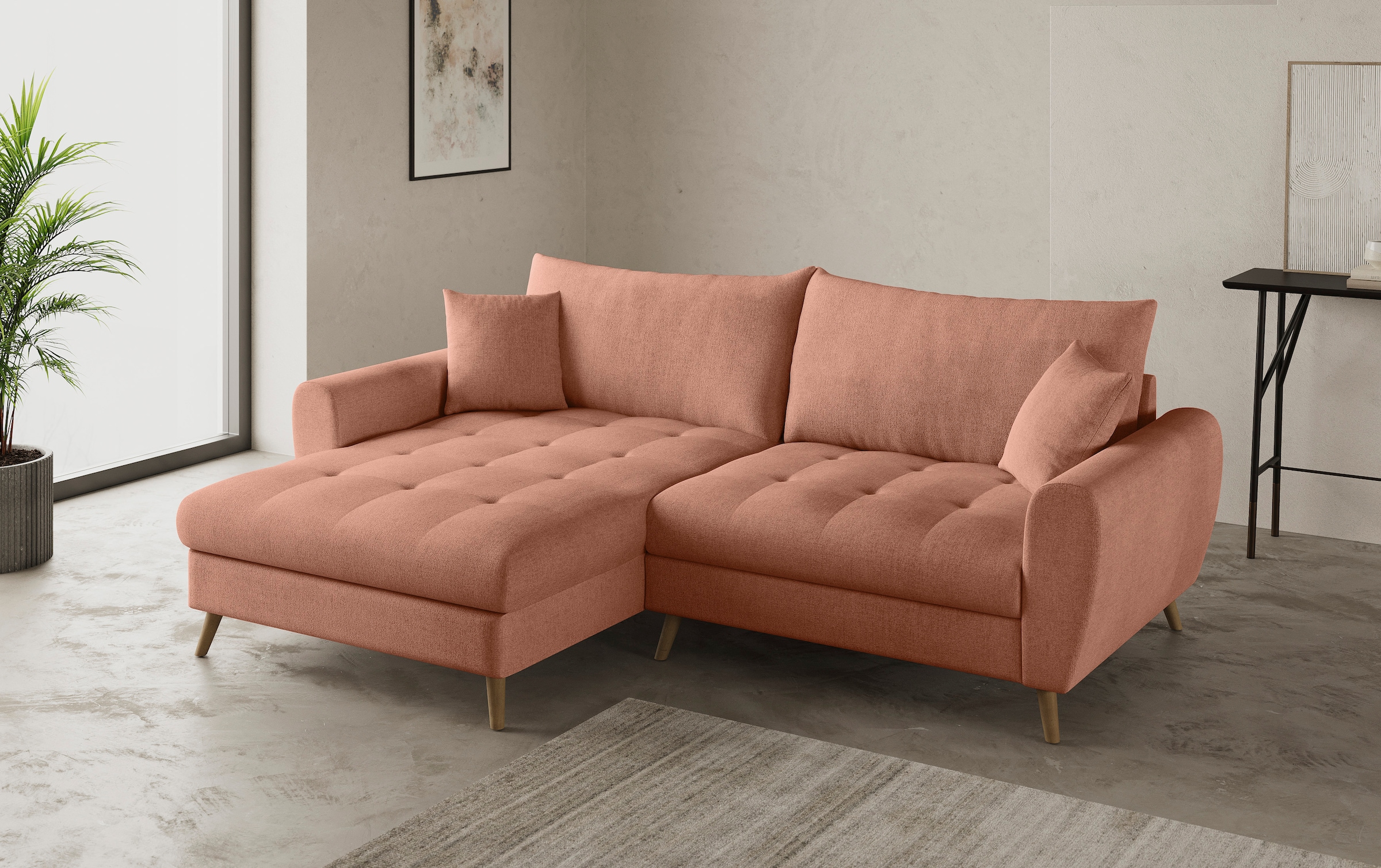 Mr. Couch Ecksofa »Blackburn II, L-Form«, Mit Kaltschaumpolsterung bis 140 kg belastbar