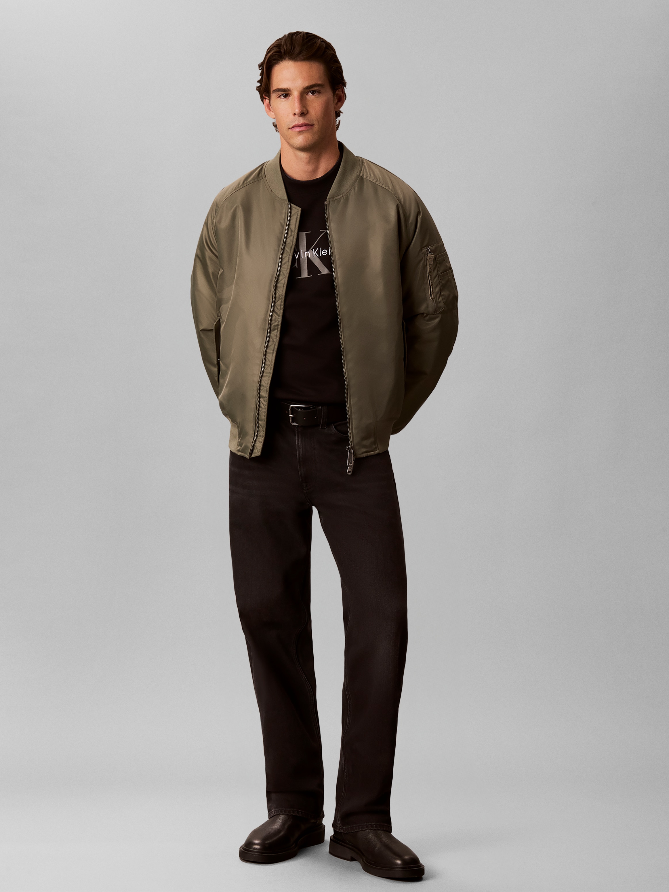 Calvin Klein Jeans Sweatshirt , Rundhalsausschnitt, Regular Fit, großer Logo-Print
