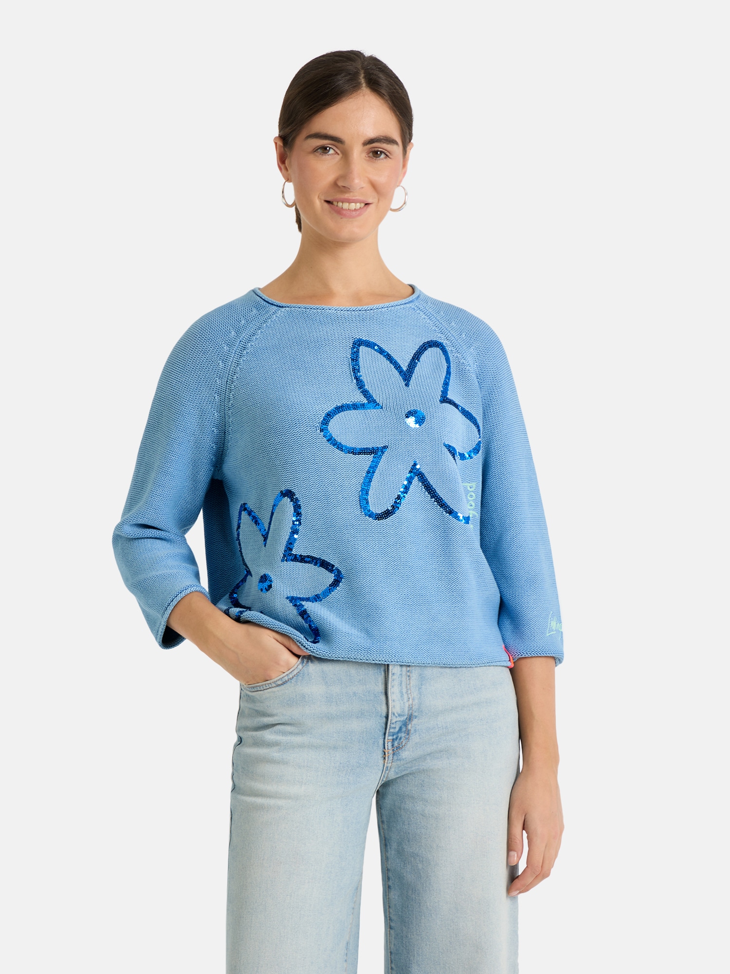 Lieblingsstück Strickpullover »AuriL« mit Pailleten, bestickt