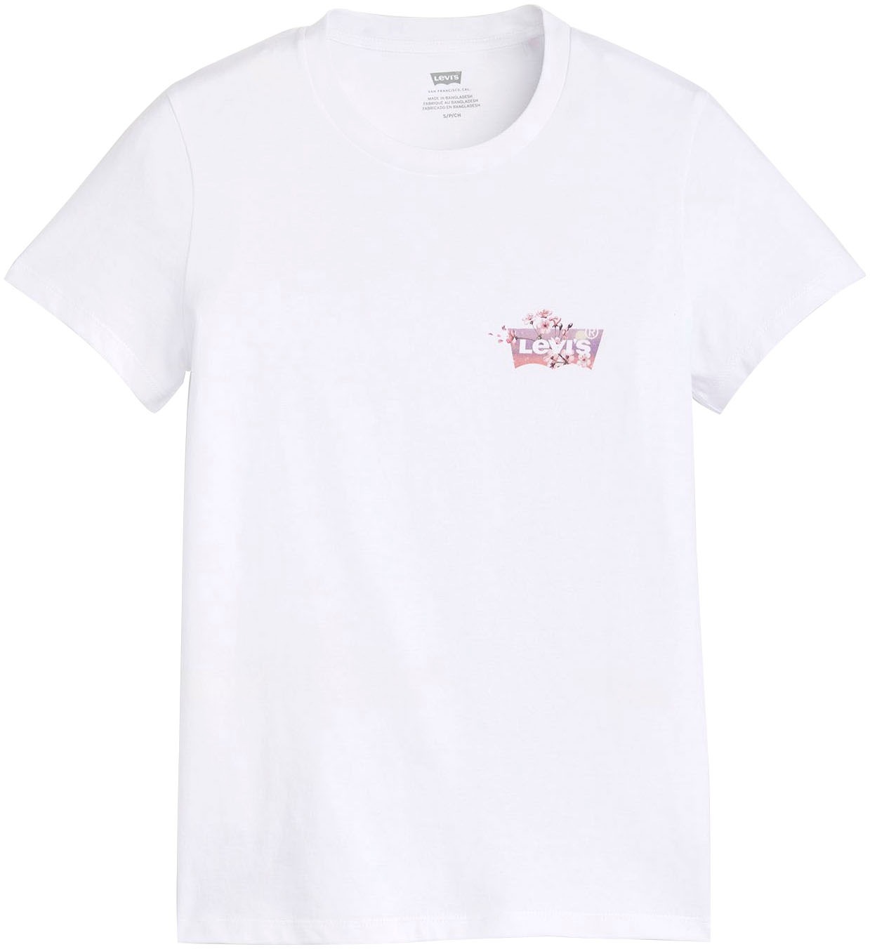 Levi's® T-Shirt »THE PERFECT TEE«, mit floralem Batwing-Logoprint