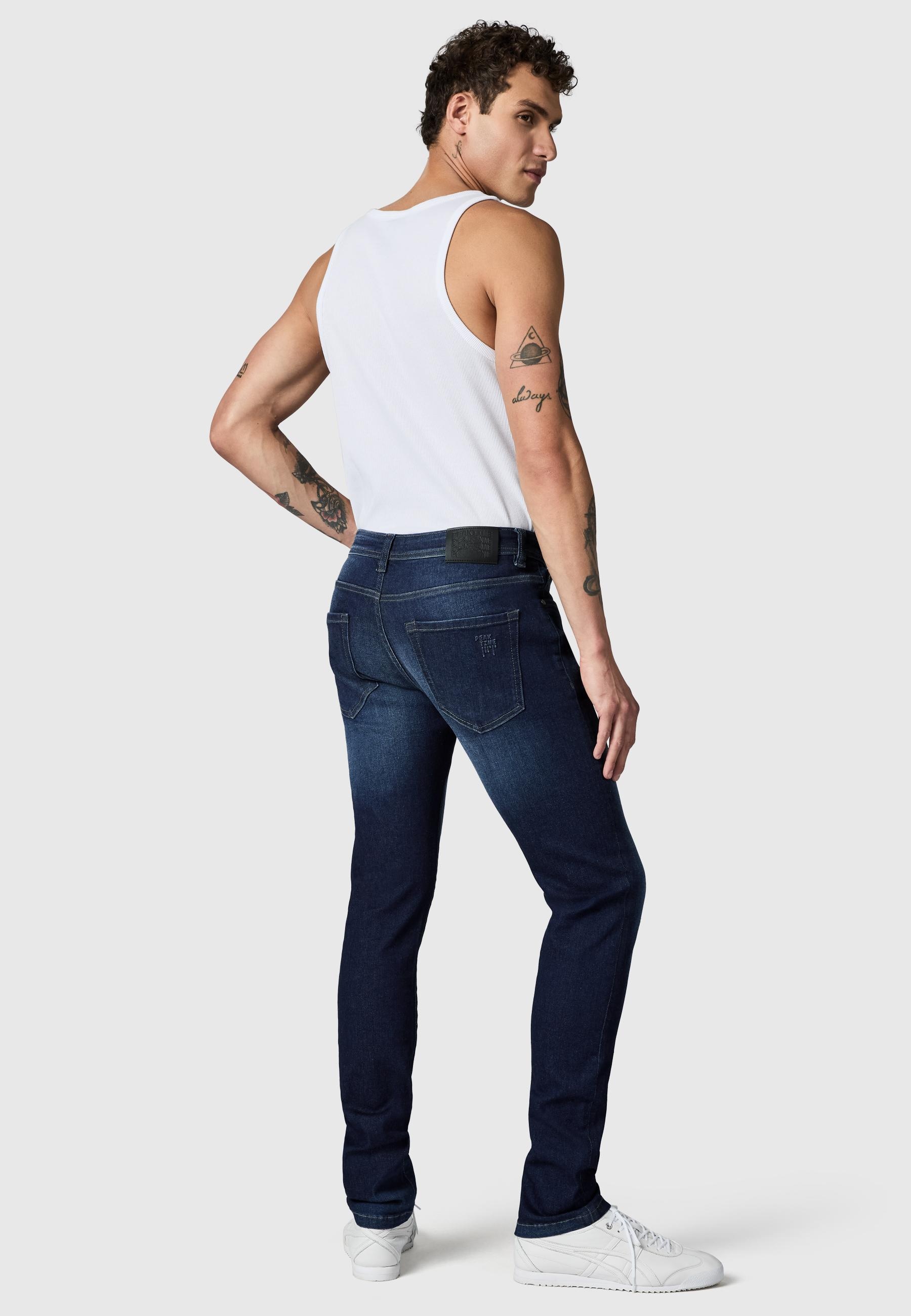 PEAK TIME Slim-fit-Jeans »Slim-fit-Jeans München« Herren Jeans mit Destroyed-Optik