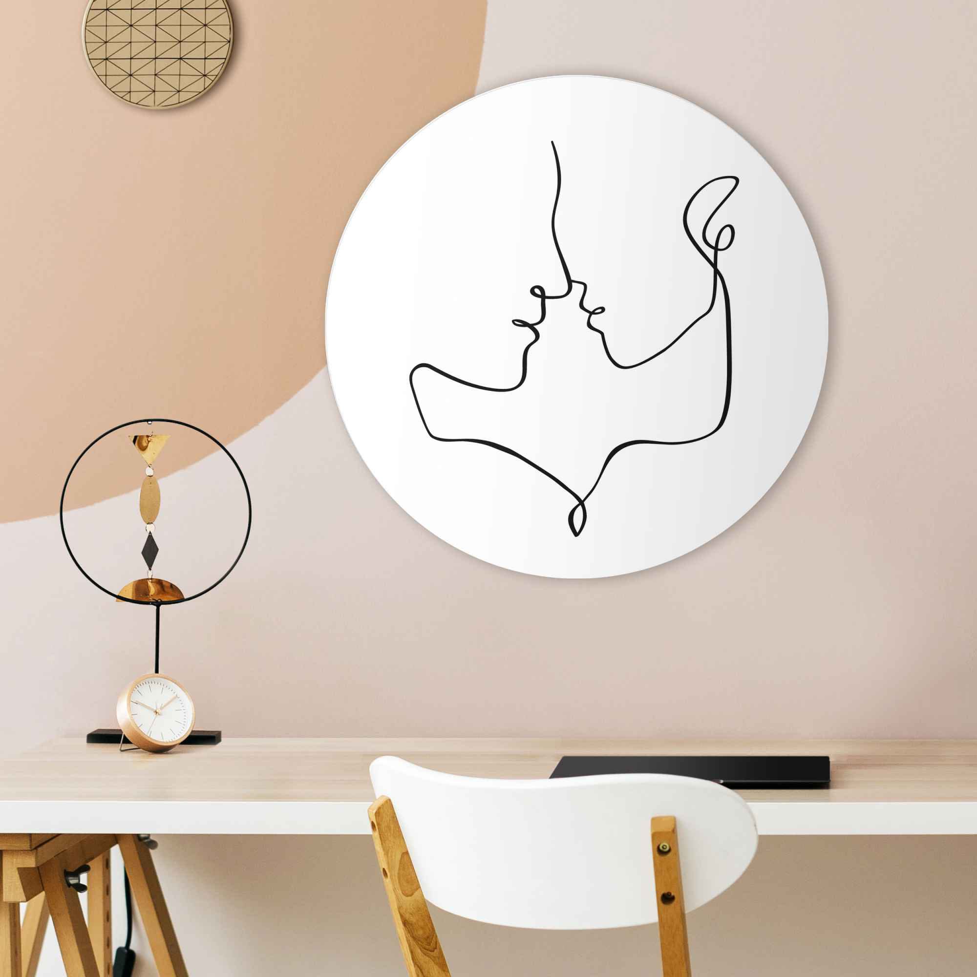 Reinders! Wandbild »Wandbild Paar Liebe - Stiftzeichnung - Abstrakt«, Menschen, (1 St.)