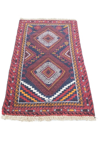 morgenland Wollteppich »Belutsch Teppich handgeknüpft blau«, rechteckig, 8 mm Höhe,... kaufen