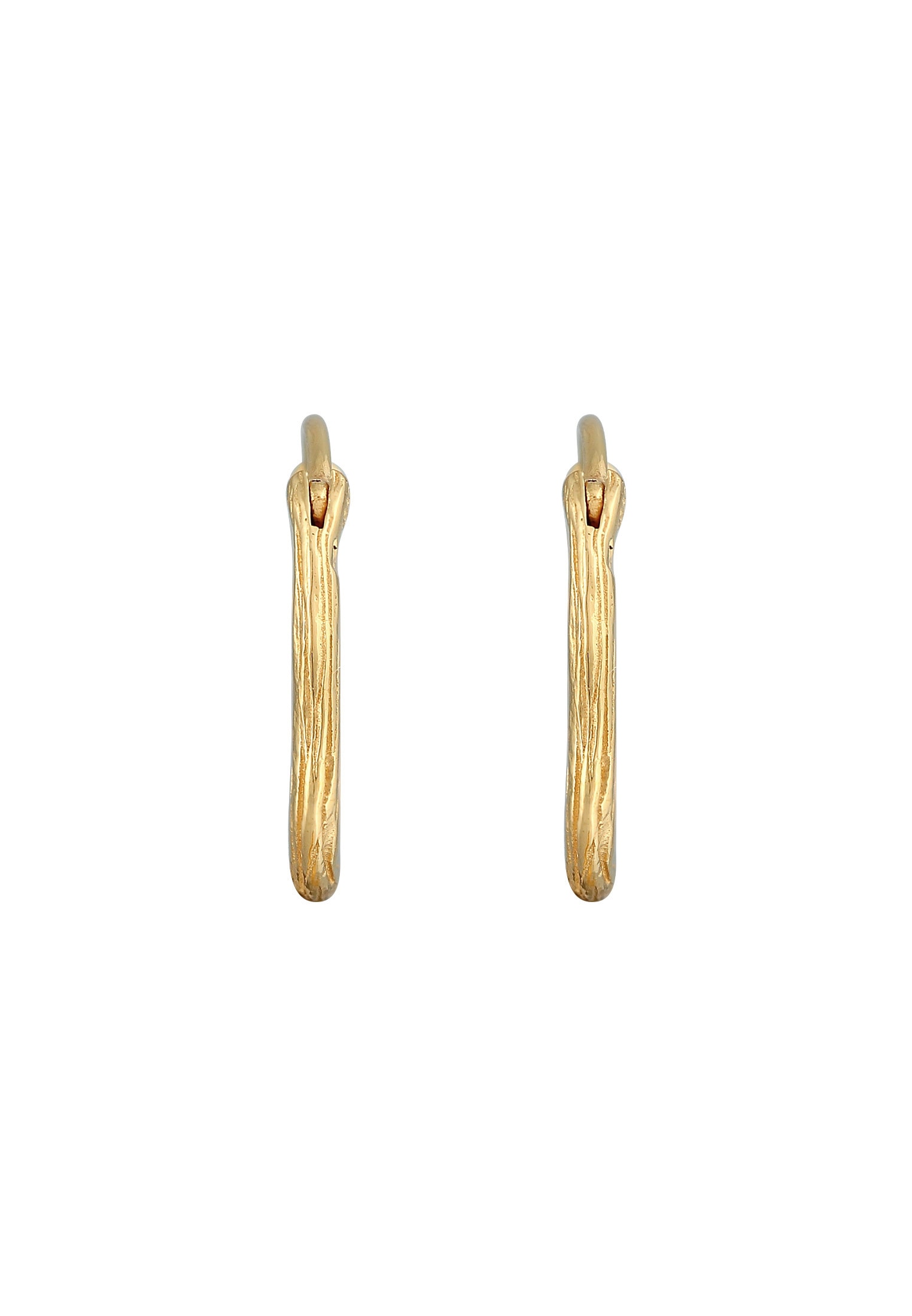 Elli Paar Creolen »Ohrringe Creole Casual Raues Finish 925 Silber«