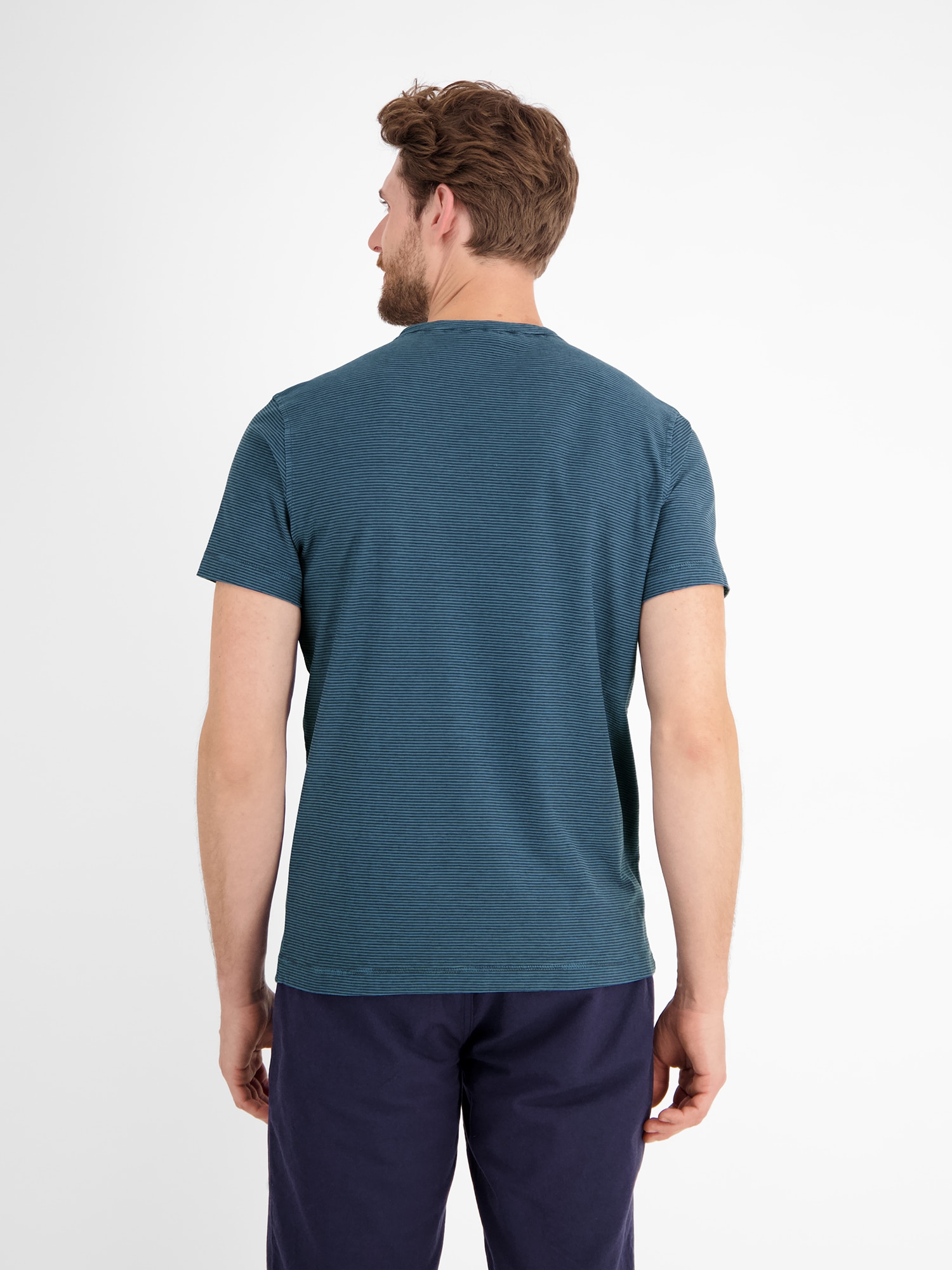 LERROS Henleyshirt »LERROS Herren Serafino-Shirt, gestreift«