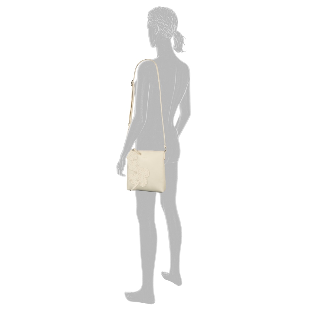 Gabor Umhängetasche »Jovita« mit verspielten 3D-Blüten auf weich genarbtem Lederimitat