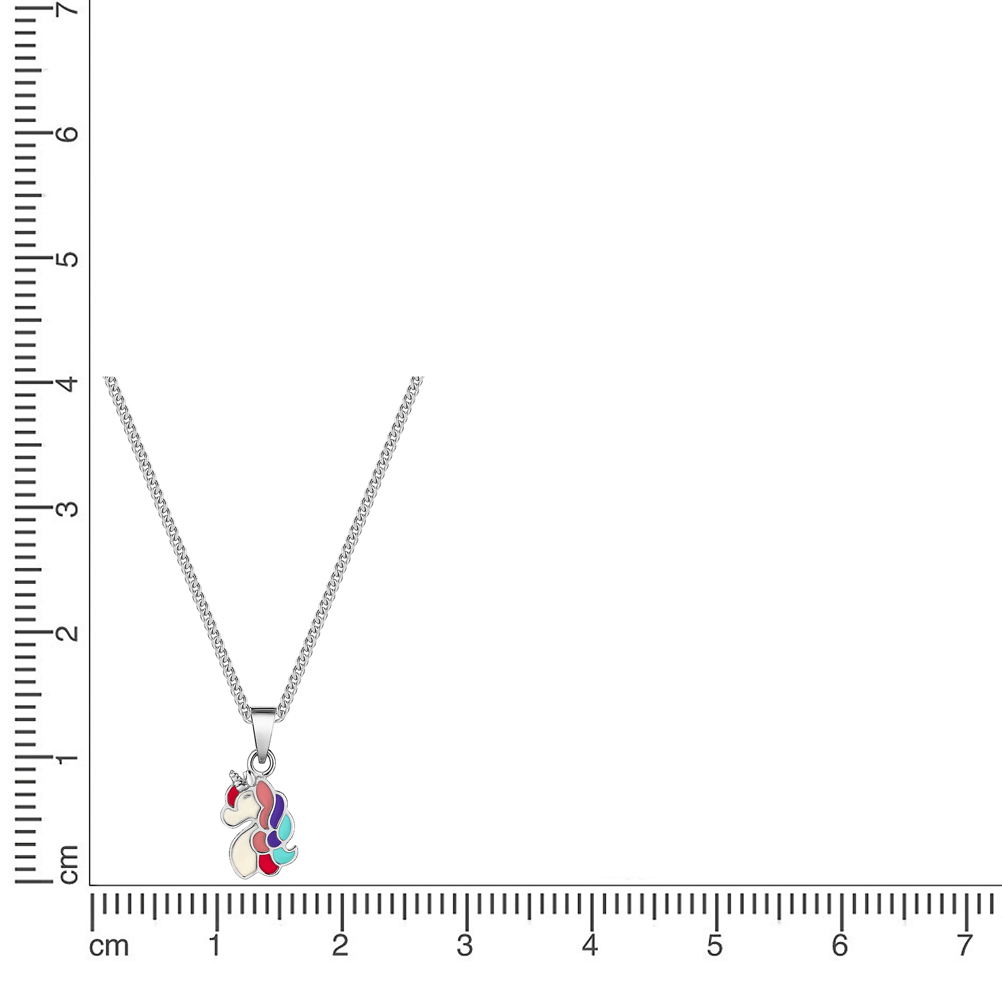 Firetti Kette mit Anhänger »Schmuck Geschenk Silber 925 Halsschmuck Halskette Panzerkette Einhorn«