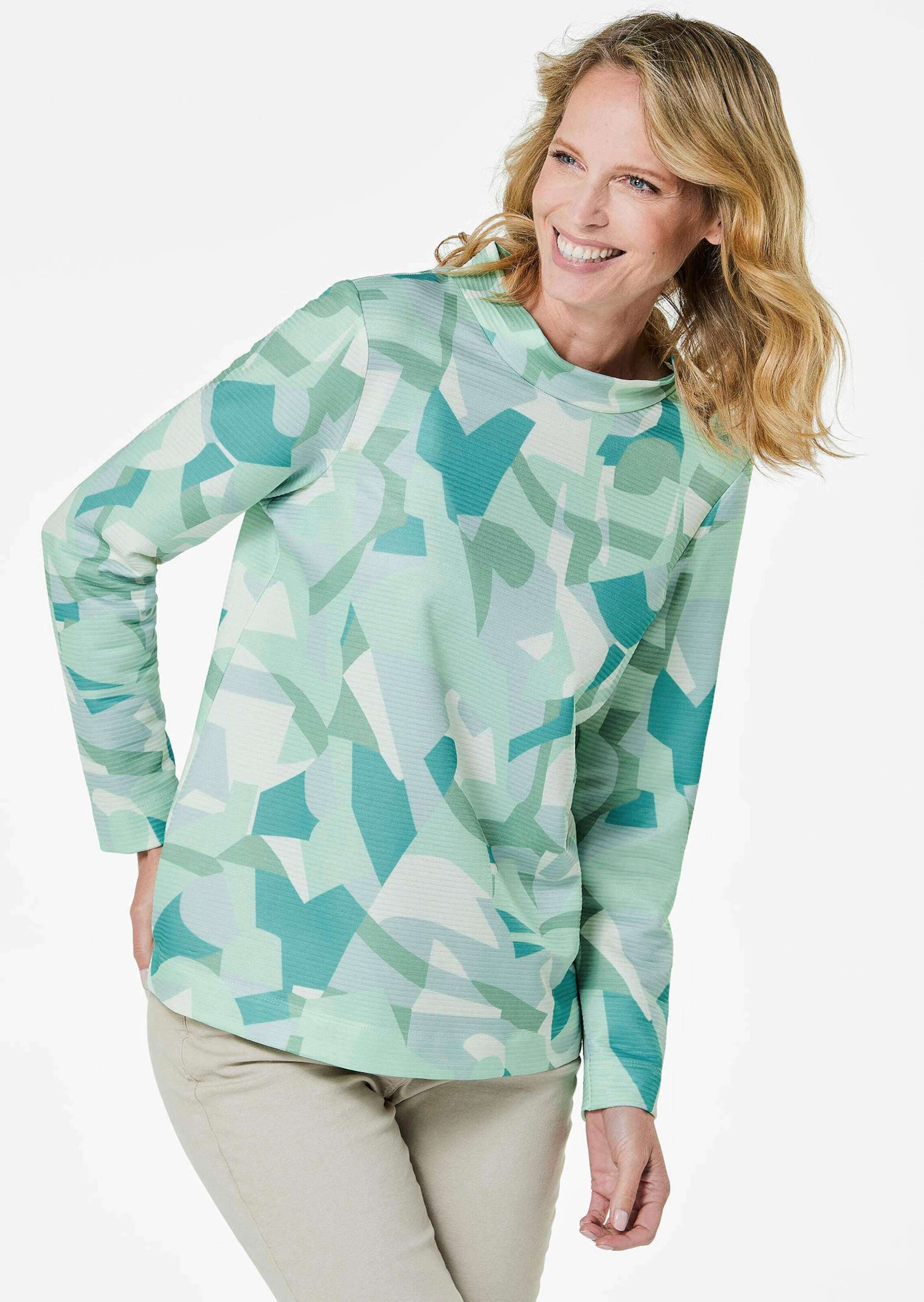 GOLDNER Kurzarmshirt »Sweatshirt«