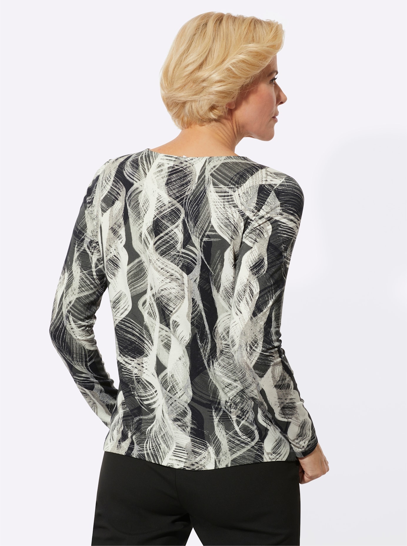 Classic Langarmshirt »Rundhals-Shirt«, (1 tlg.)
