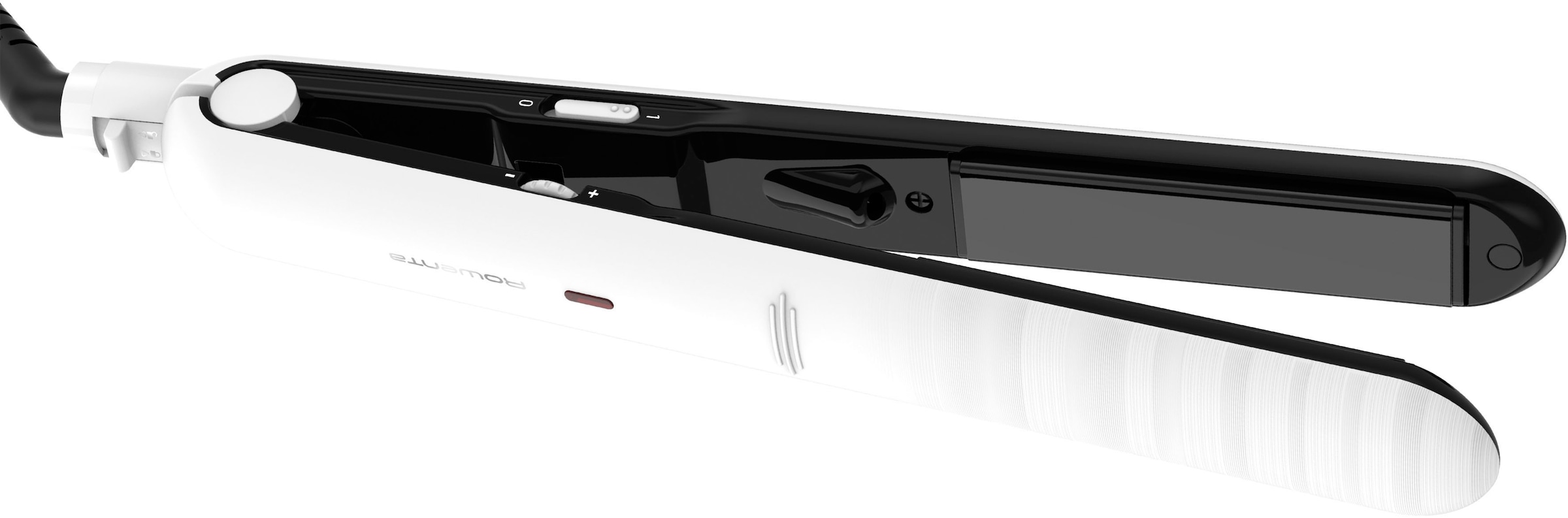 Rowenta Glätteisen »Optiliss Haarglätter, bis 230°C, Keramikbeschichtung,« Keramik-Beschichtung 10 Temperatureinstellungeen, Aufheizen in 30 Sek., weiß, SF3210