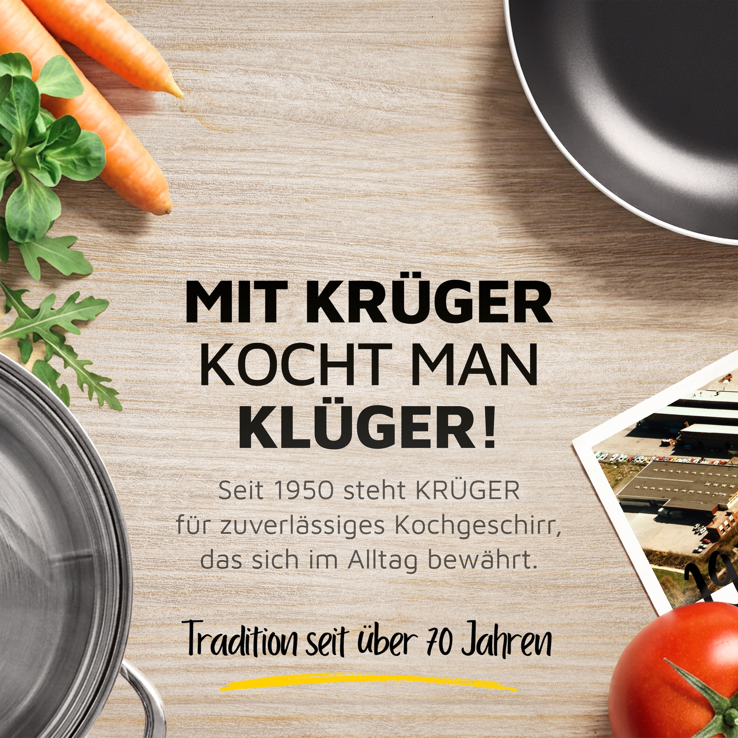 Krüger Steakpfanne »Einsenguss Grill-/ Steakpfanne RUSTICA, 28 x 28cm« Gusseisen 1 Stk. tlg. für Induktions-Kochfelder geeignet
