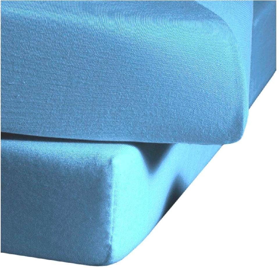 fleuresse Spannbettlaken »Jenny C aus feinfädigem Mako-Jersey« für Matratzen bis 23 cm Höhe