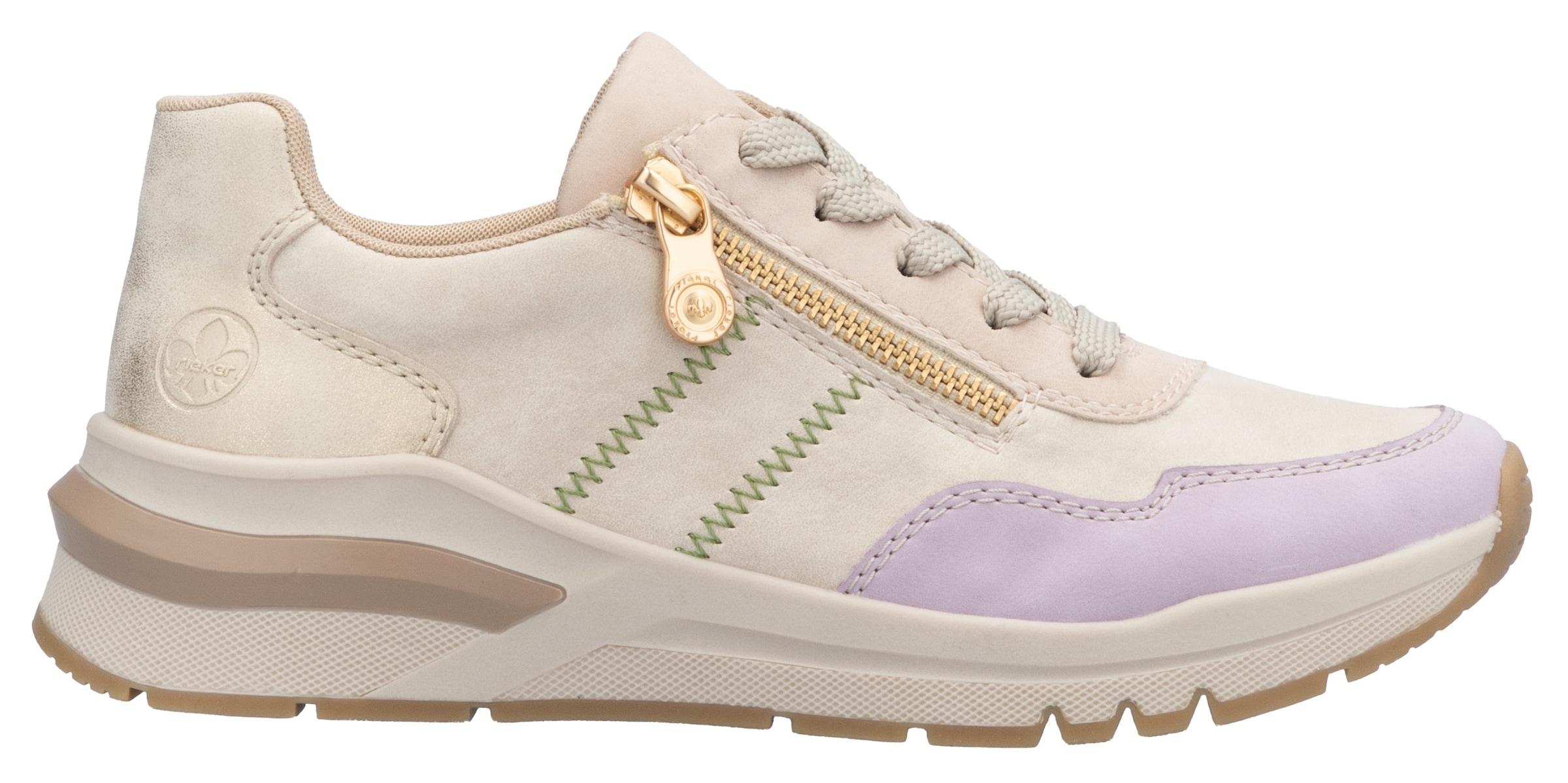 Rieker Wedgesneaker, Freizeitschuh, Halbschuh, Schnürschuh in bequemer Form