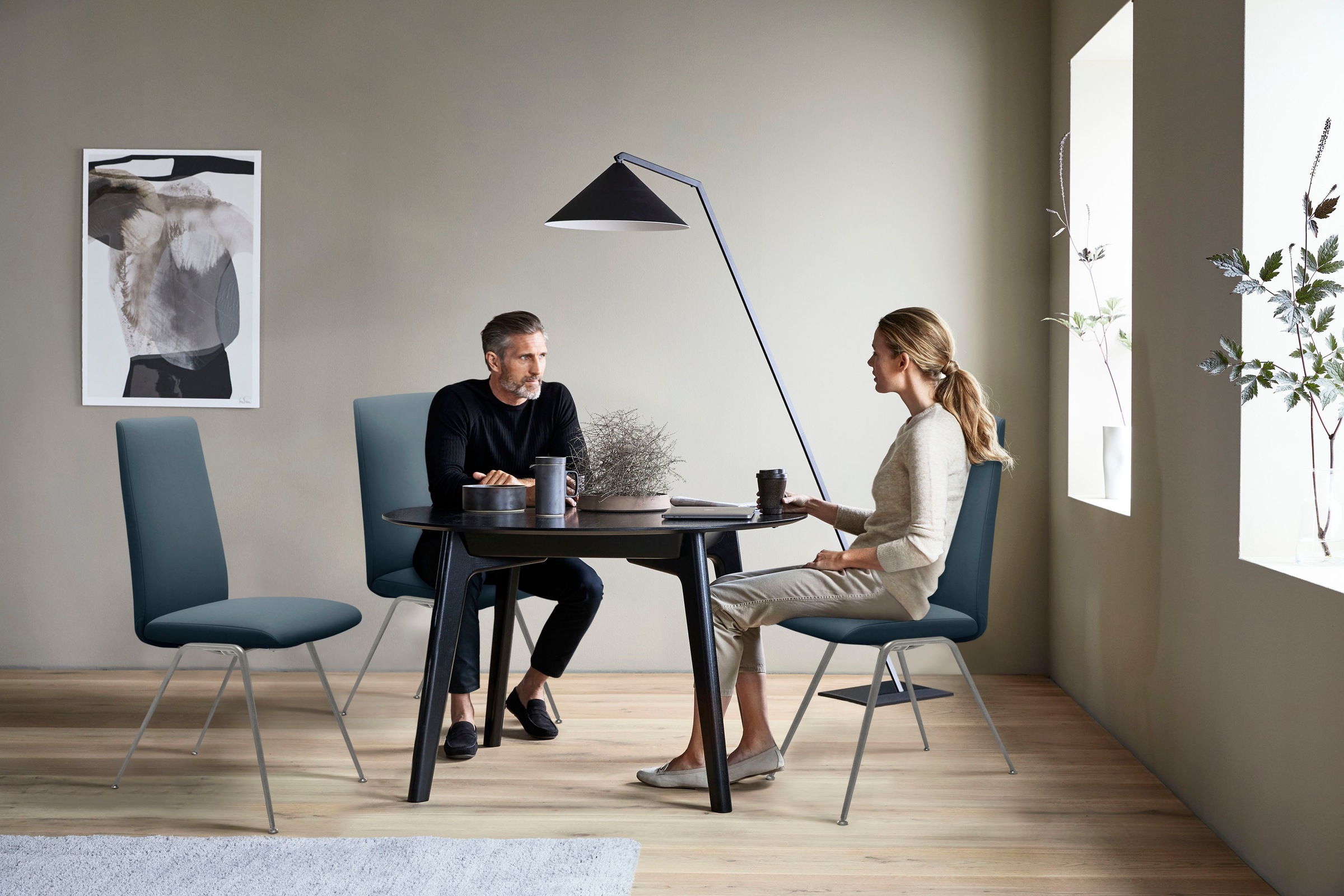 Stressless® Polsterstuhl »Laurel« () High Back, Größe L, mit Beinen aus Stahl in Chrom matt