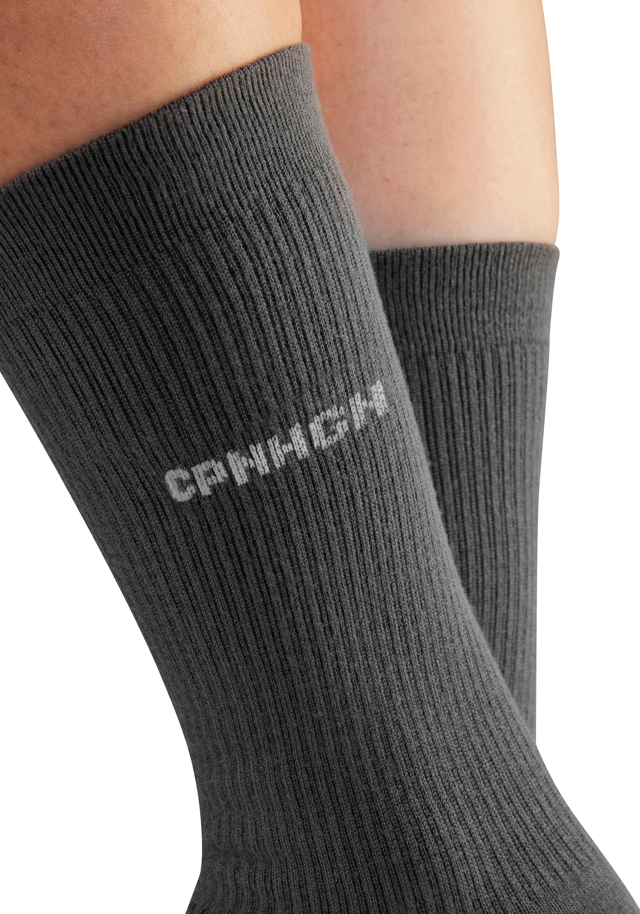 Copenhagen Studios Basicsocken Packung, 3 Paar tlg. mit Rippstruktur und Stickerei