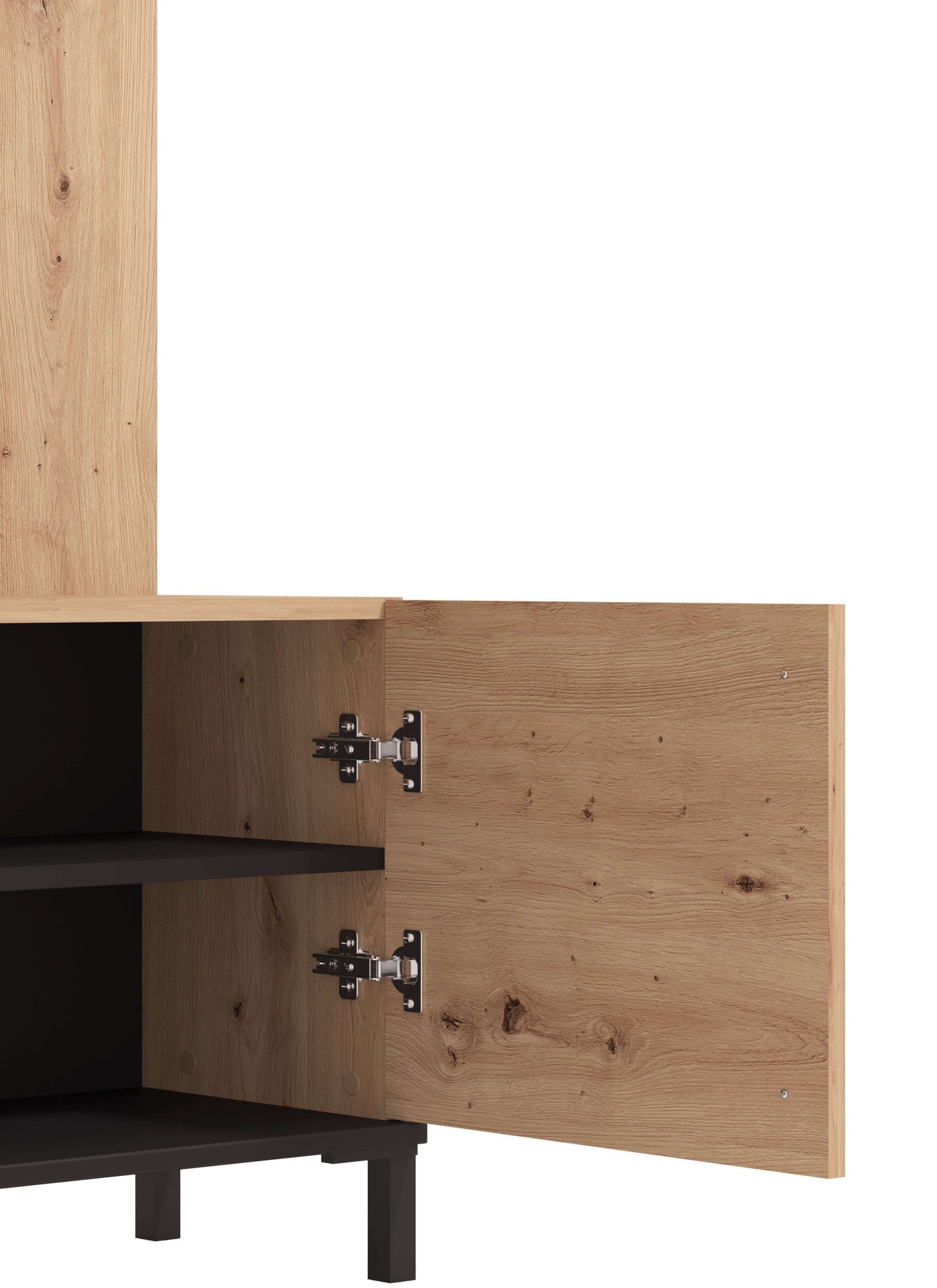 Home affaire Kompaktgarderobe »Nino Flurgarderobe, Dielenschrank, Flurmöbel, Garderobe, Breite 135 cm«, Schuhschrank, Spiegel, Haken, viel Stauraum, ideal für kleine Räume