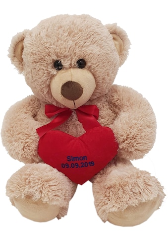Kuscheltier »Bär, 70 cm«, mit individuell bestickbarem Herz