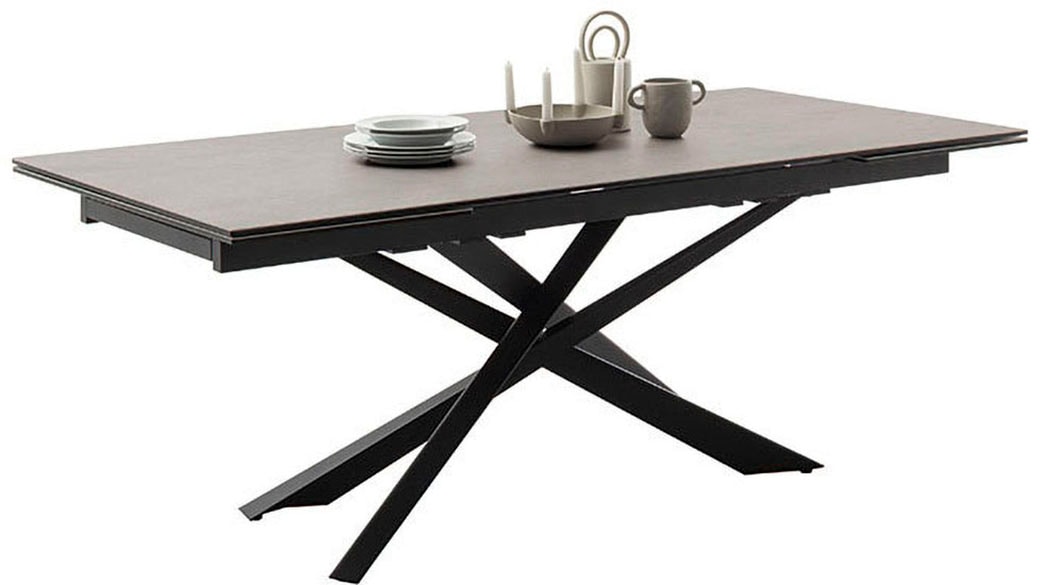 MCA furniture Esstisch »TESERO Auszugtisch 200-300 cm«, (Einzelstück), Keramik,Metall,Marmor-Optik,ausziehbar,belastbar 100kg,10-12 Pers.
