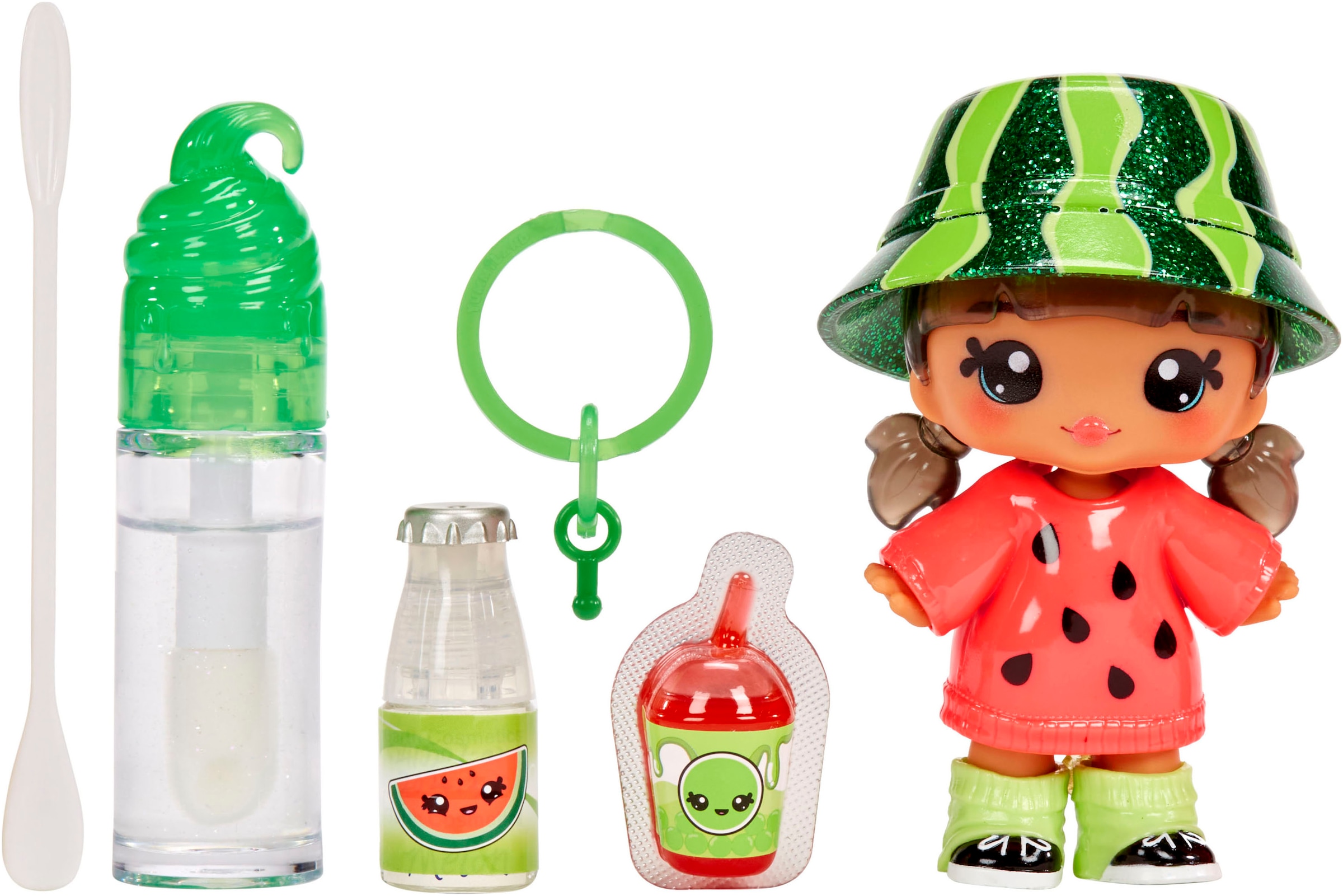 Minipuppe »Yummiland Lipgloss Doll - Maya Watermelon«, inklusive Schlüsselanhänger