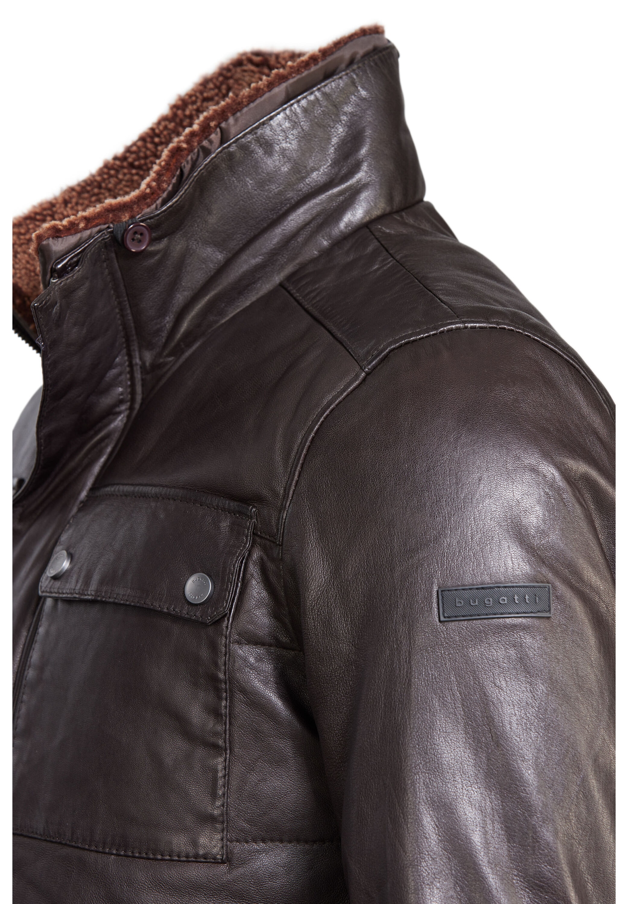 bugatti Blouson »BUMARCELLO« ohne Kapuze mit weichem Stehkragen