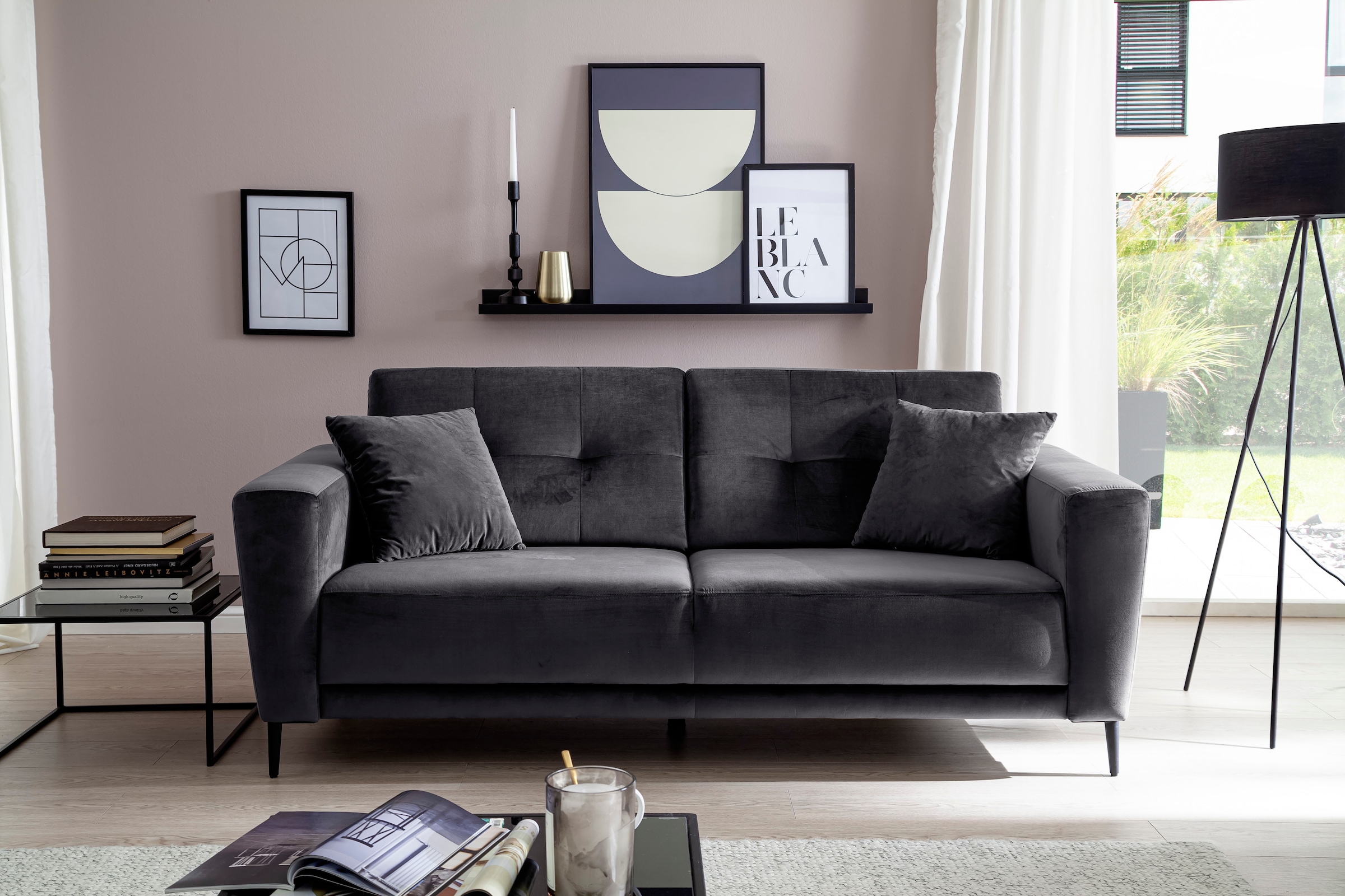 Trends by HG 3-Sitzer »Barcelona«, mit Metallfuß, frei im Raum stellbar