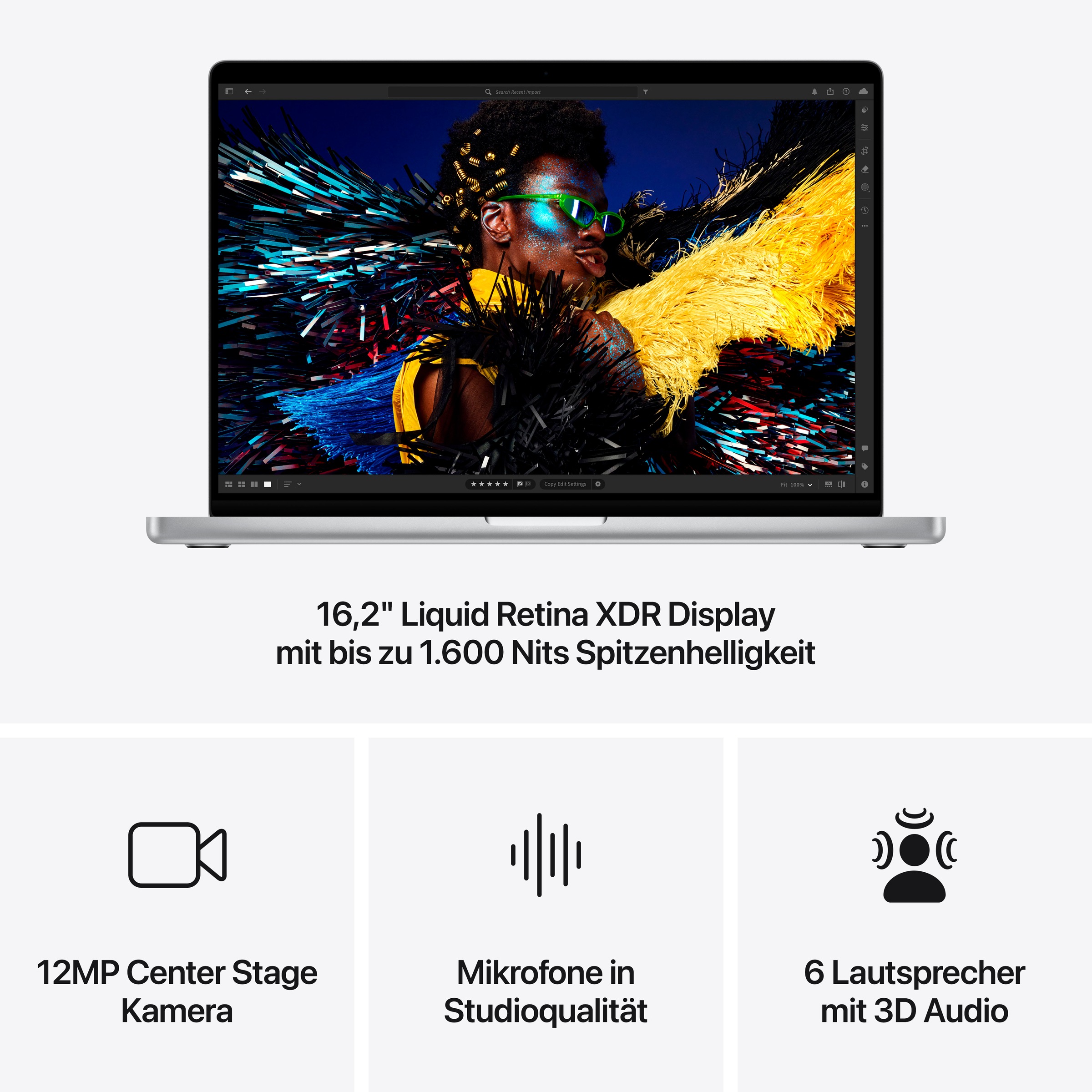 Apple Notebook »MacBook Pro 16'' M4 Pro«, 41,05 cm, / 16,2 Zoll, Apple, M4 Pro, 512 GB SSD