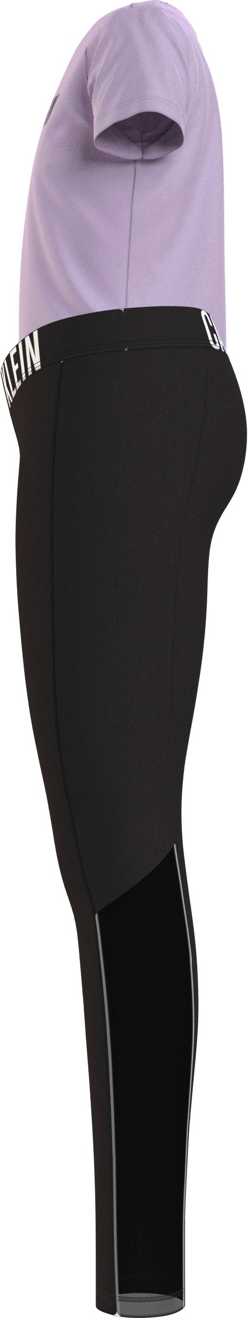Calvin Klein Pyjama »KNIT (2 SET (SS+LEGGING)«, mit leicht Beineinsätzen bei transparenten PJ tlg.), kaufen OTTO