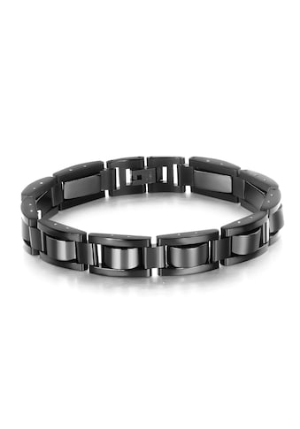 Gliederarmband »Schmuck Geschenk, Black Steel«