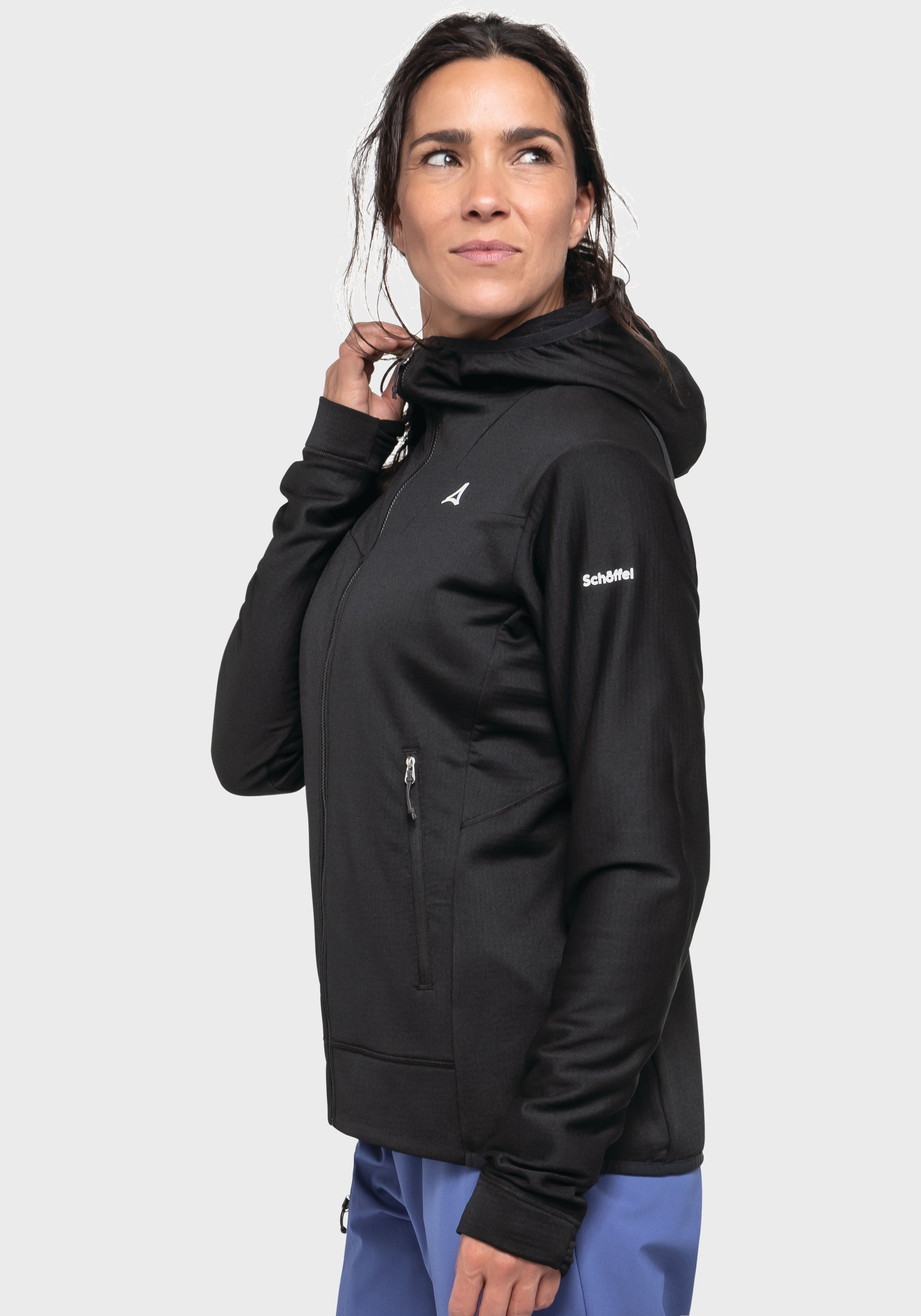 Schöffel Fleecejacke »Mountain Fleece Hoody Style Blaueis WMS«, mit Kapuze