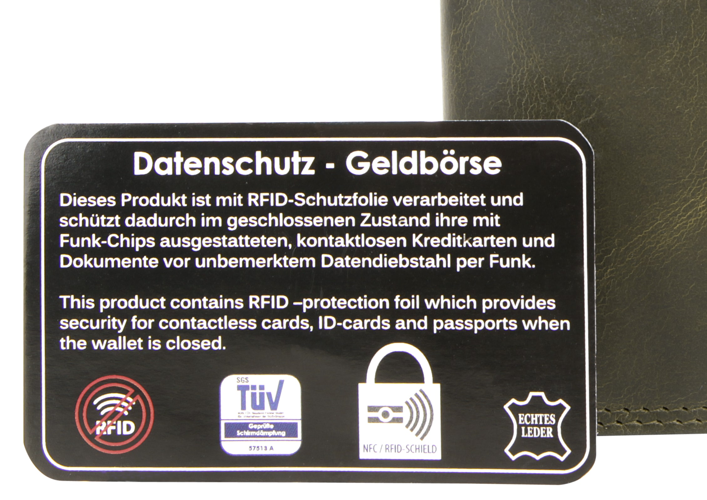 Chiemsee Geldbörse, echt Leder