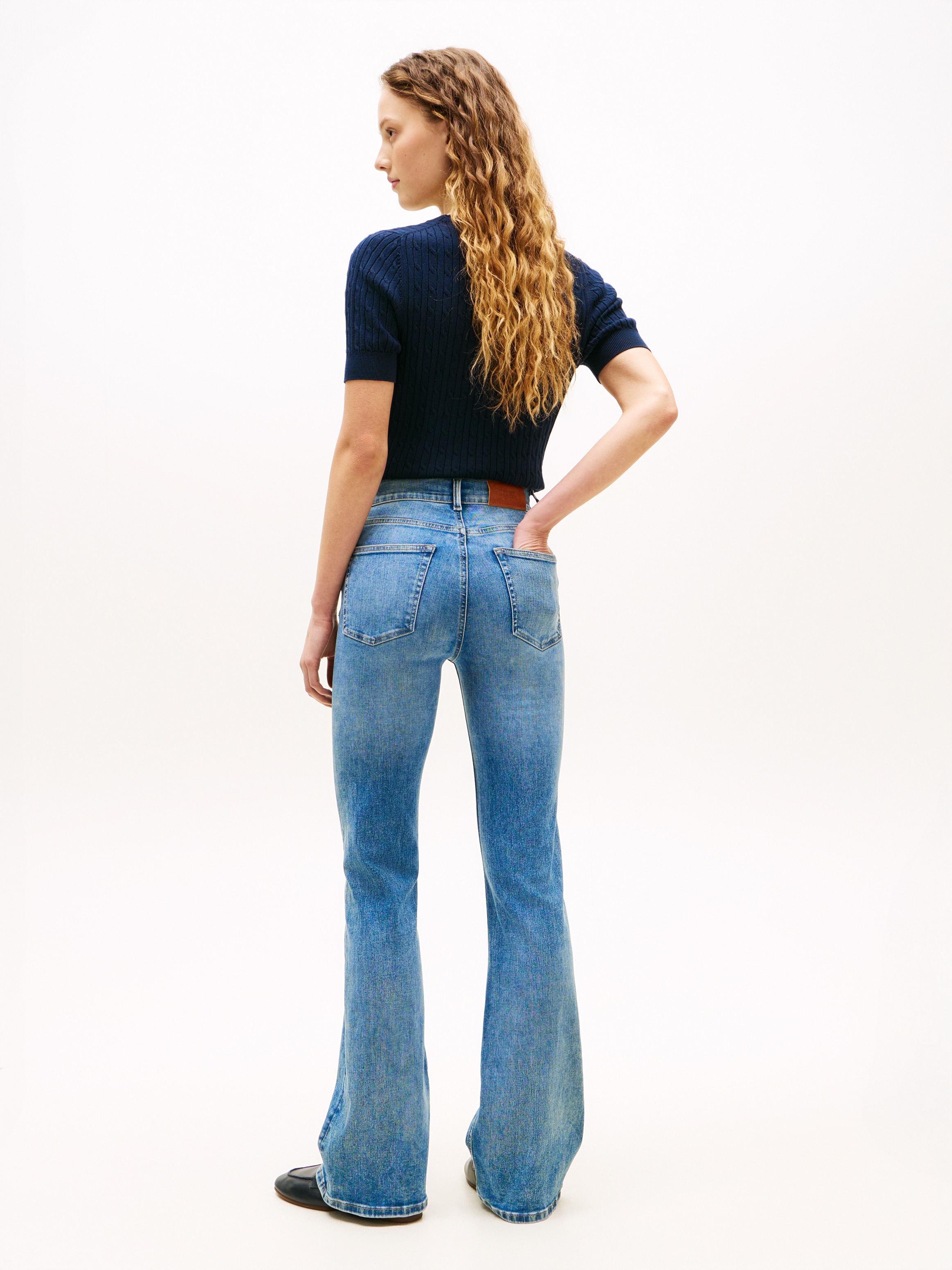 Tommy Hilfiger Bootcut-Jeans »FINN FLARE RW« Baumwoll-Mix mit Stretch, Mid Rise