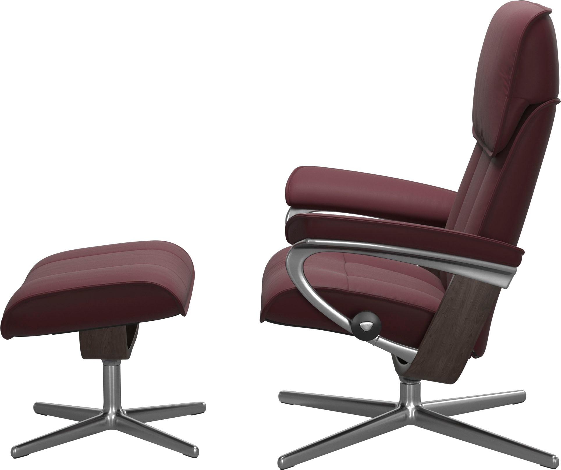 Stressless® Fußhocker »Admiral«, mit Cross Base, Größe M & L, Holzakzent Wenge