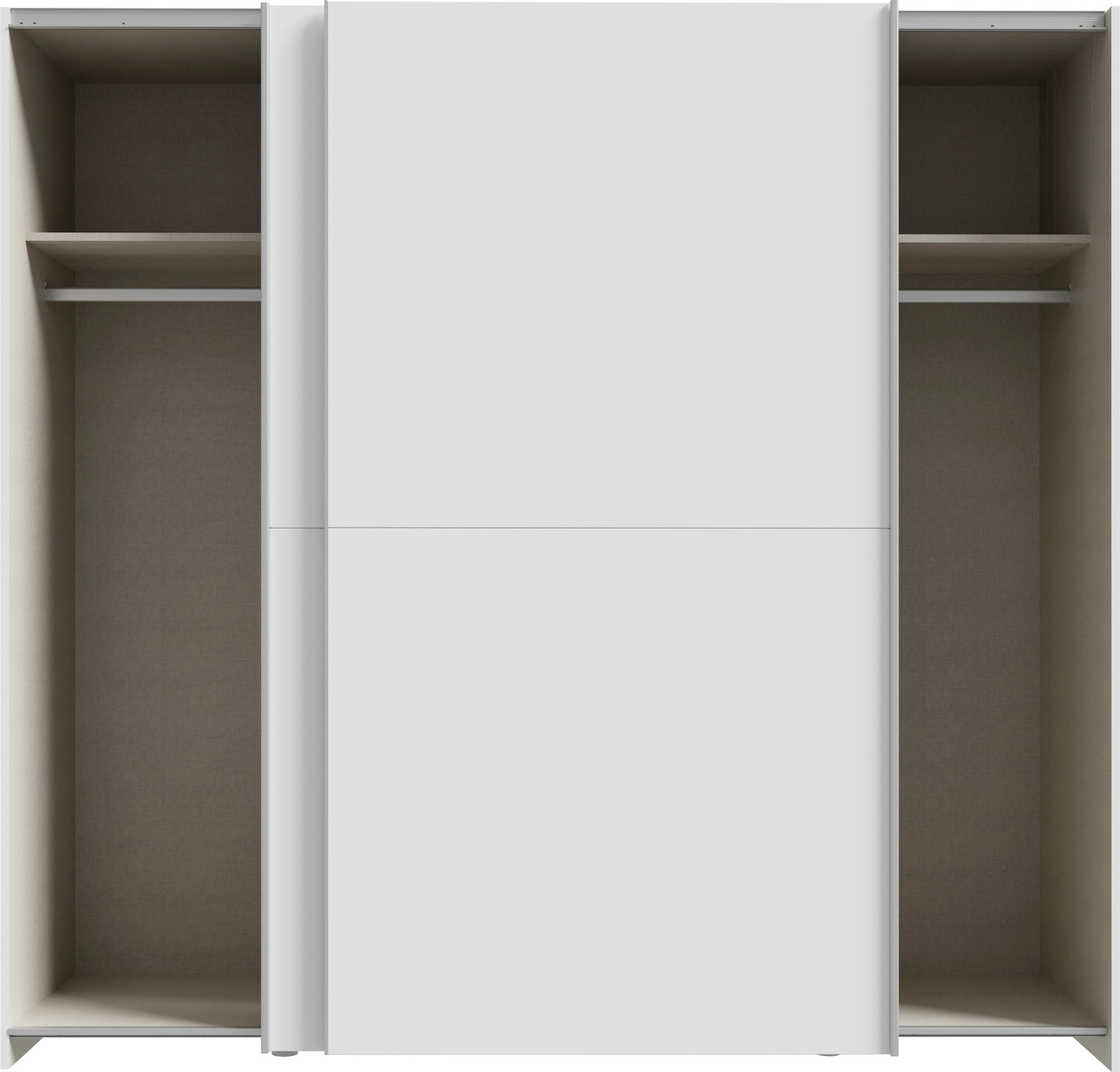 Home affaire Schwebetürenschrank »2 Schiebetüren, Made in Europe, stabil und zeitlos«, (5 Breiten: 120 -200cm, Höhe ca. 190cm), in verschiedenen Farben und Breiten