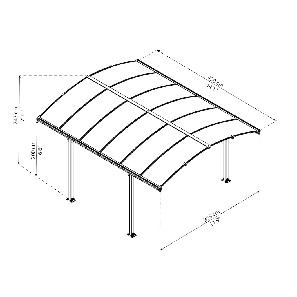 Palram - Canopia Pavillon »Tuscon 4300«