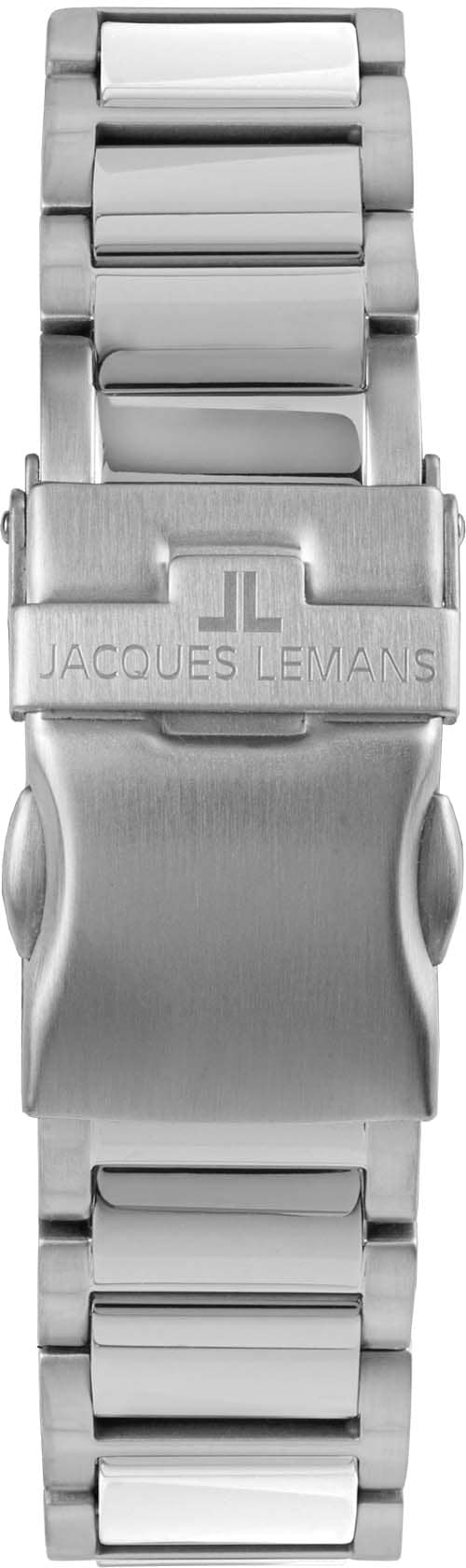 Jacques Lemans Keramikuhr »Liverpool, 42-12J«, Quarzuhr, Armbanduhr, Damenuhr, Datum, Leuchtzeiger
