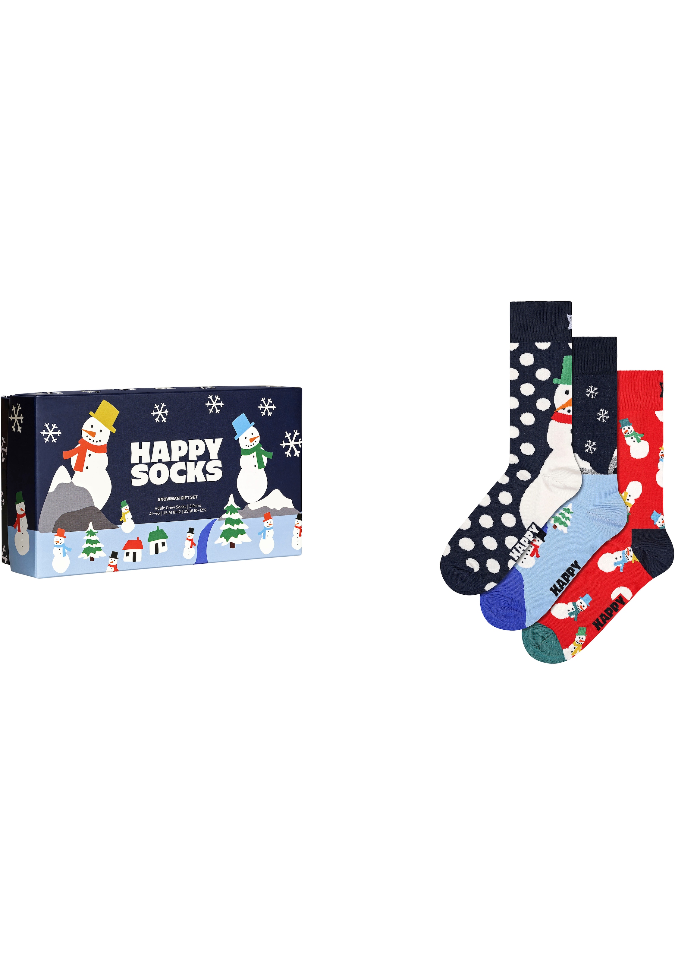 OTTO Paar), Happy Online Socks im Gift Box Shop (3 Snowman Socken,
