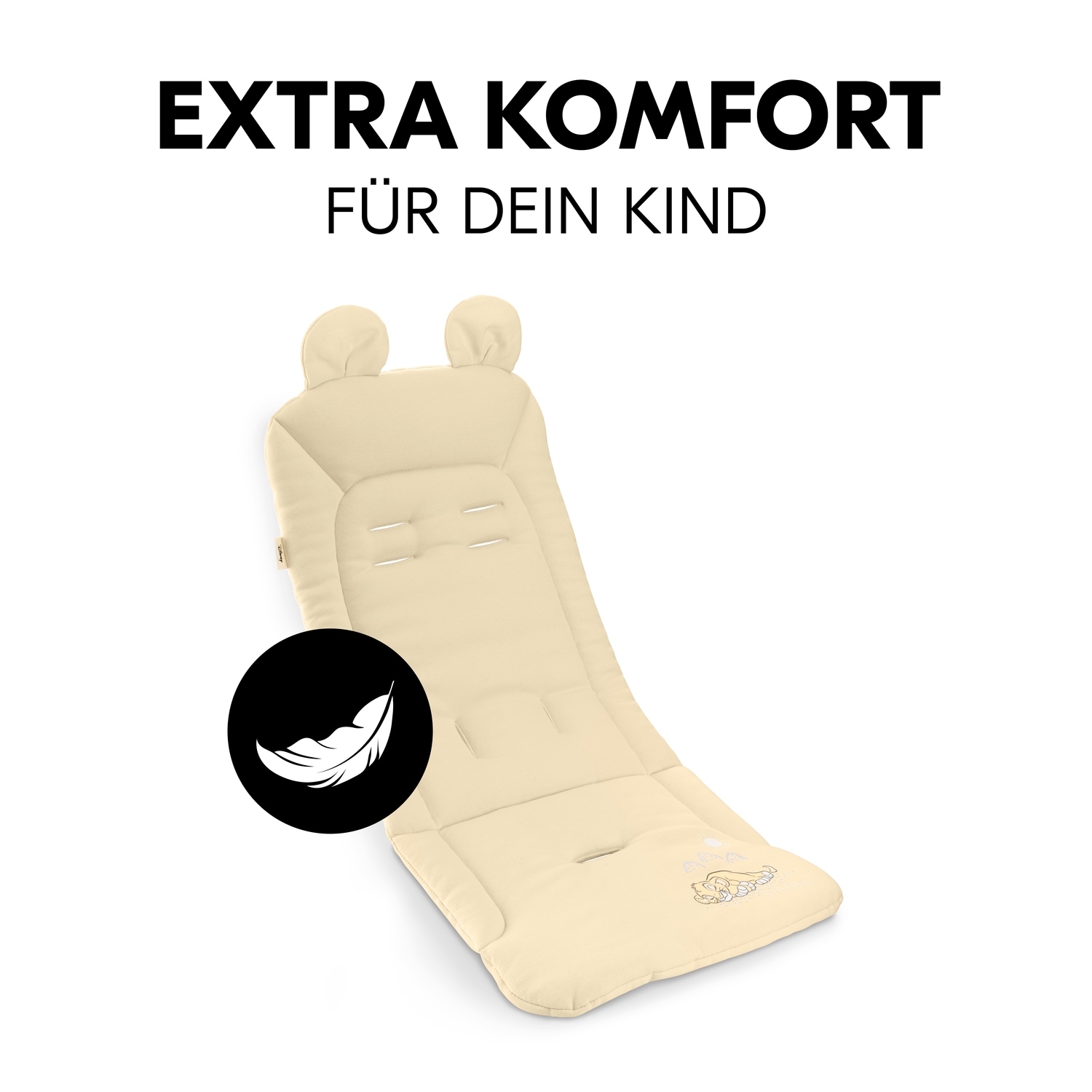 Hauck Kinderwagen-Sitzauflage »Seat Liner, Disney Simba beige«